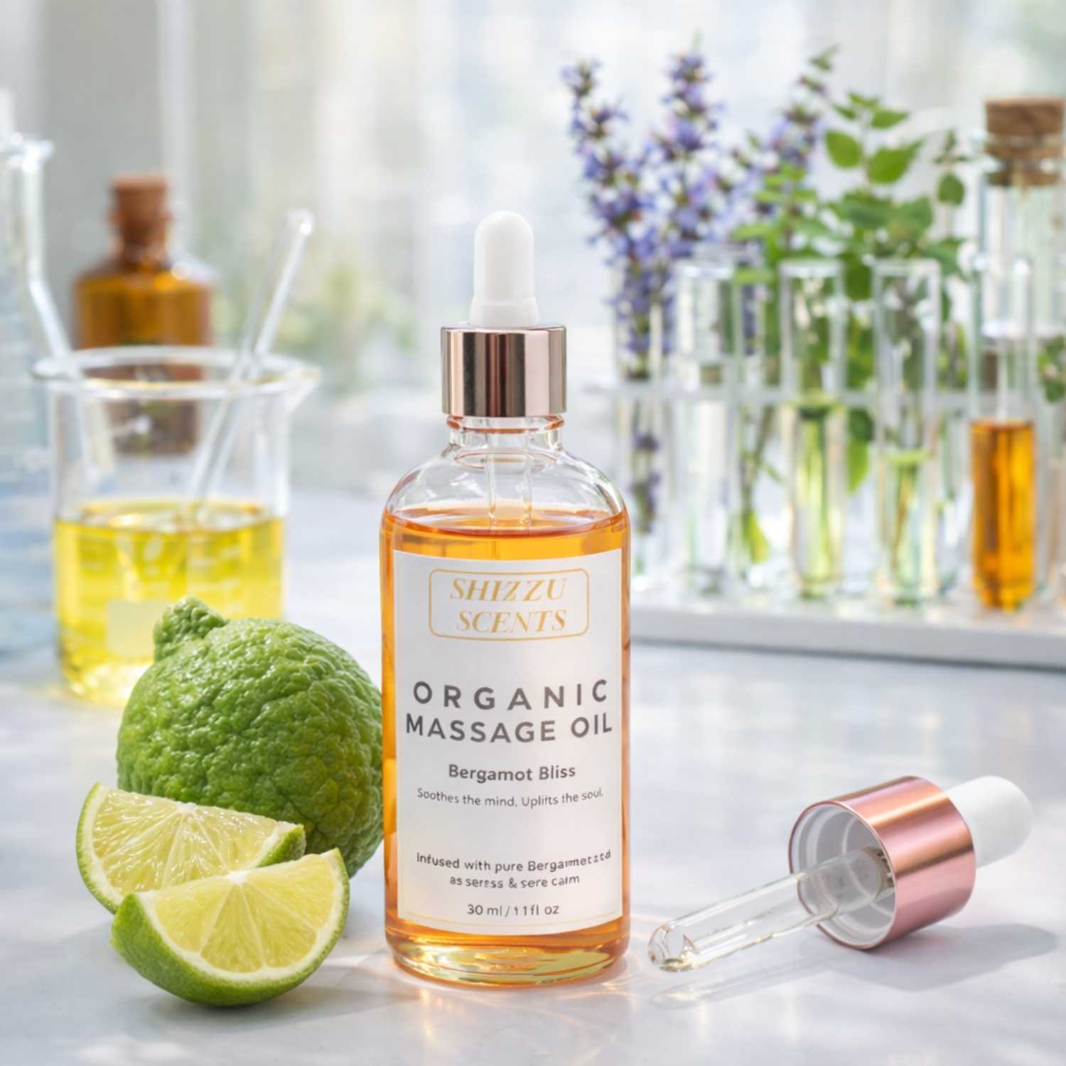 Bergamot Bliss – Organic Massage Oil