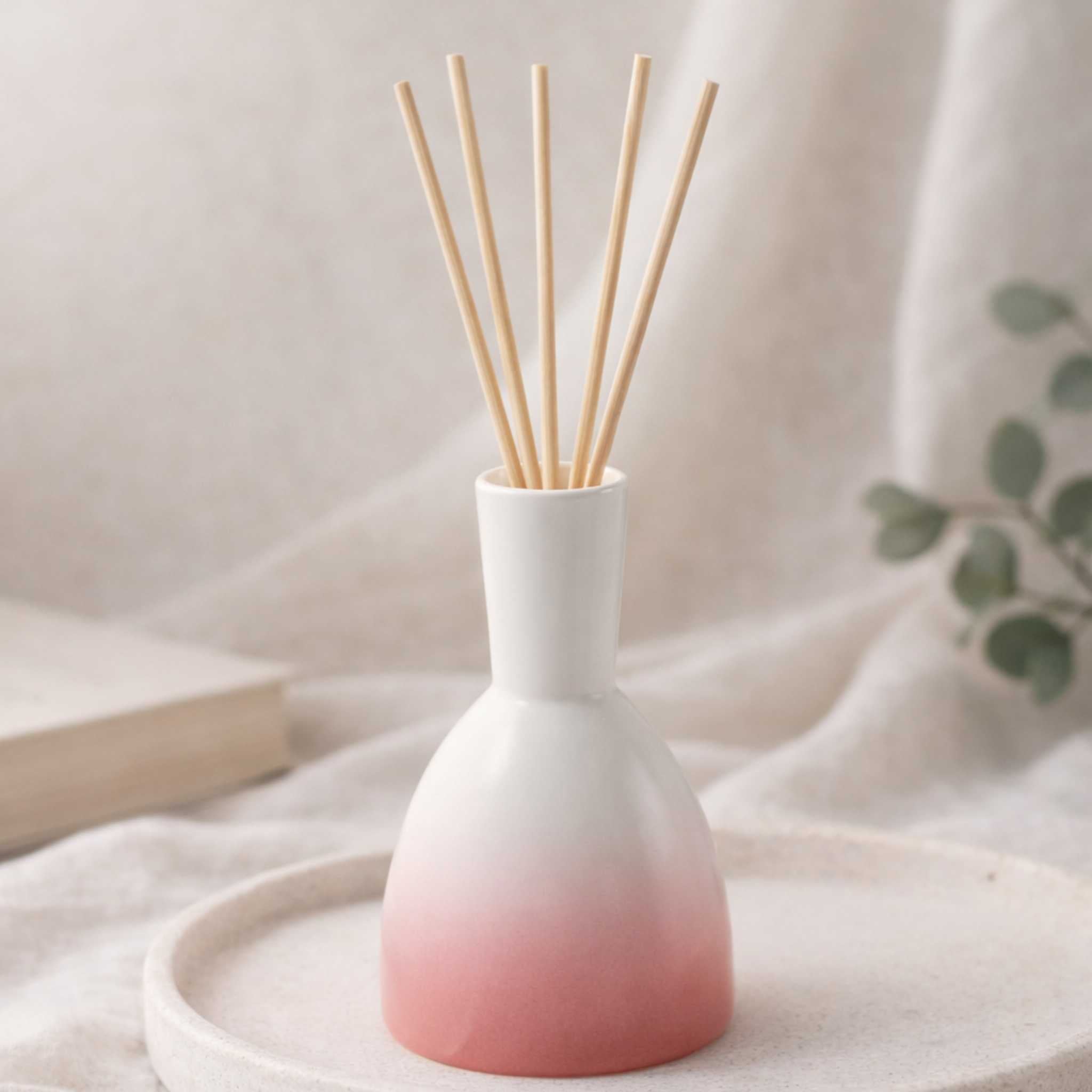 Sake Ceramic Diffuser Bottle (180ml) | Handcrafted Japandi Aroma Vessel