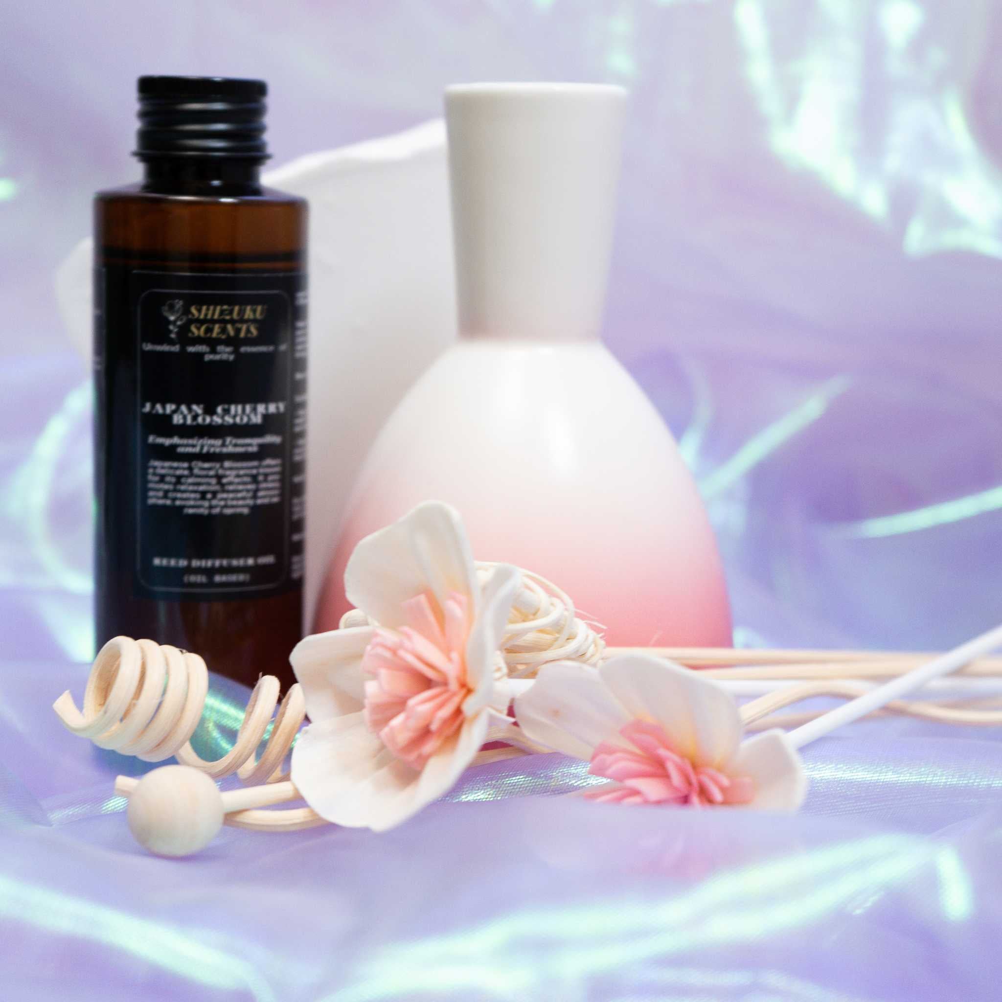 Sake Ceramic Diffuser Bottle (180ml) | Handcrafted Japandi Aroma Vessel