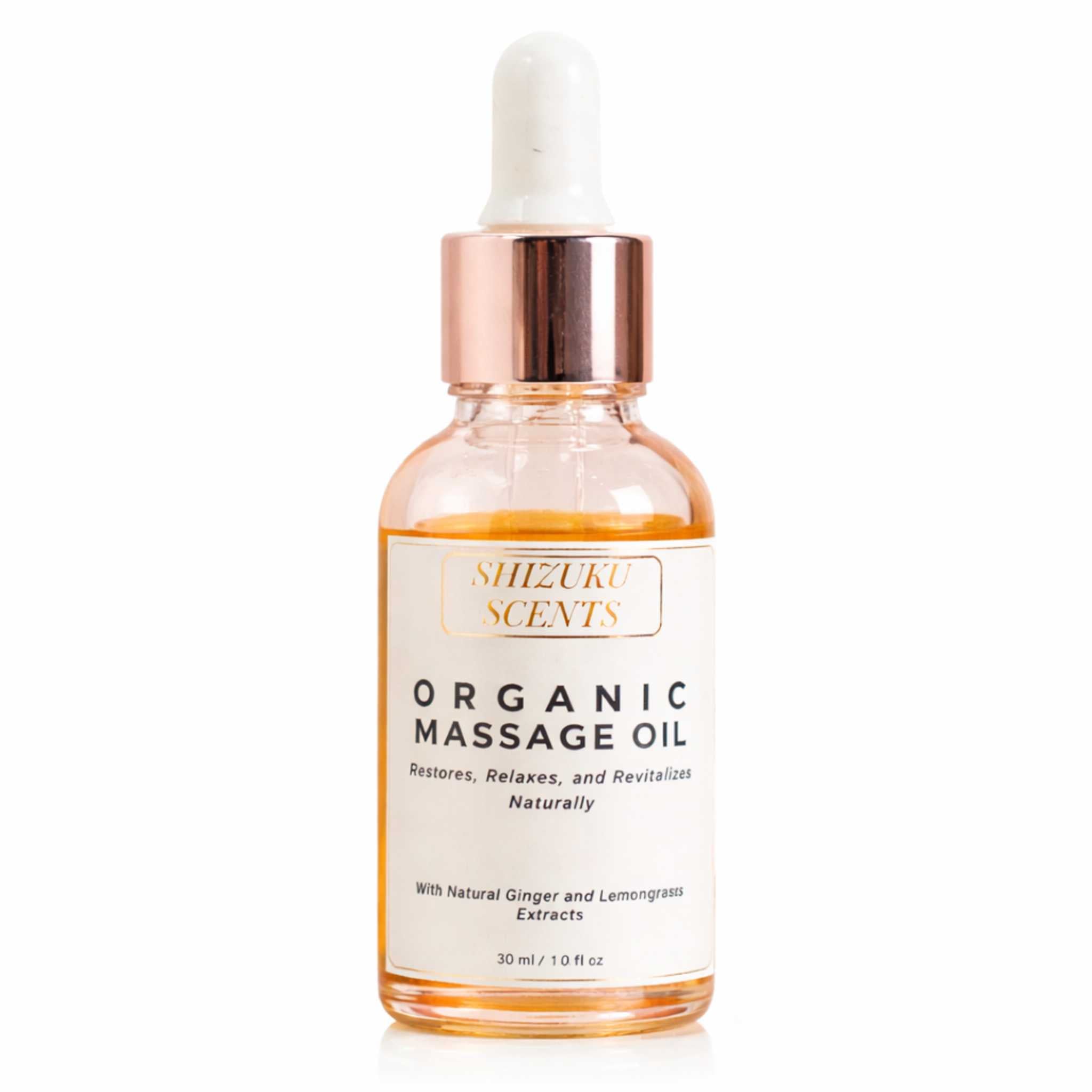 Organic Massage Oil – Ginger-Lemongrass | Warmth & Circulation