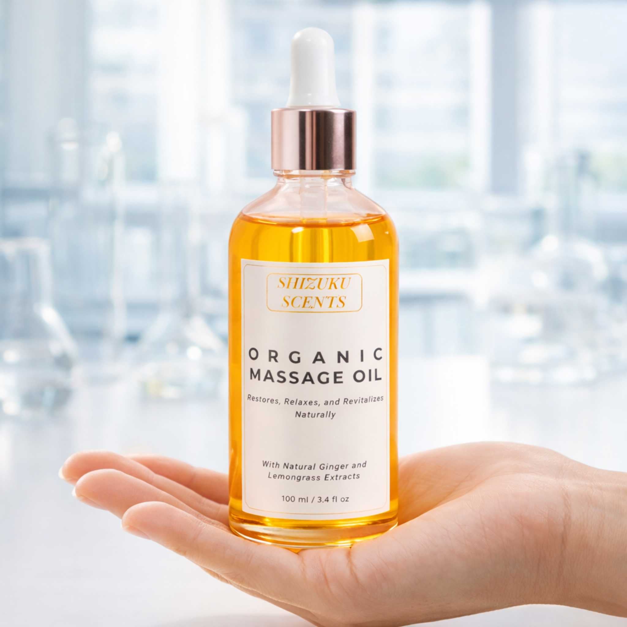 Ginger-Lemongrass – Organic Massage Oil