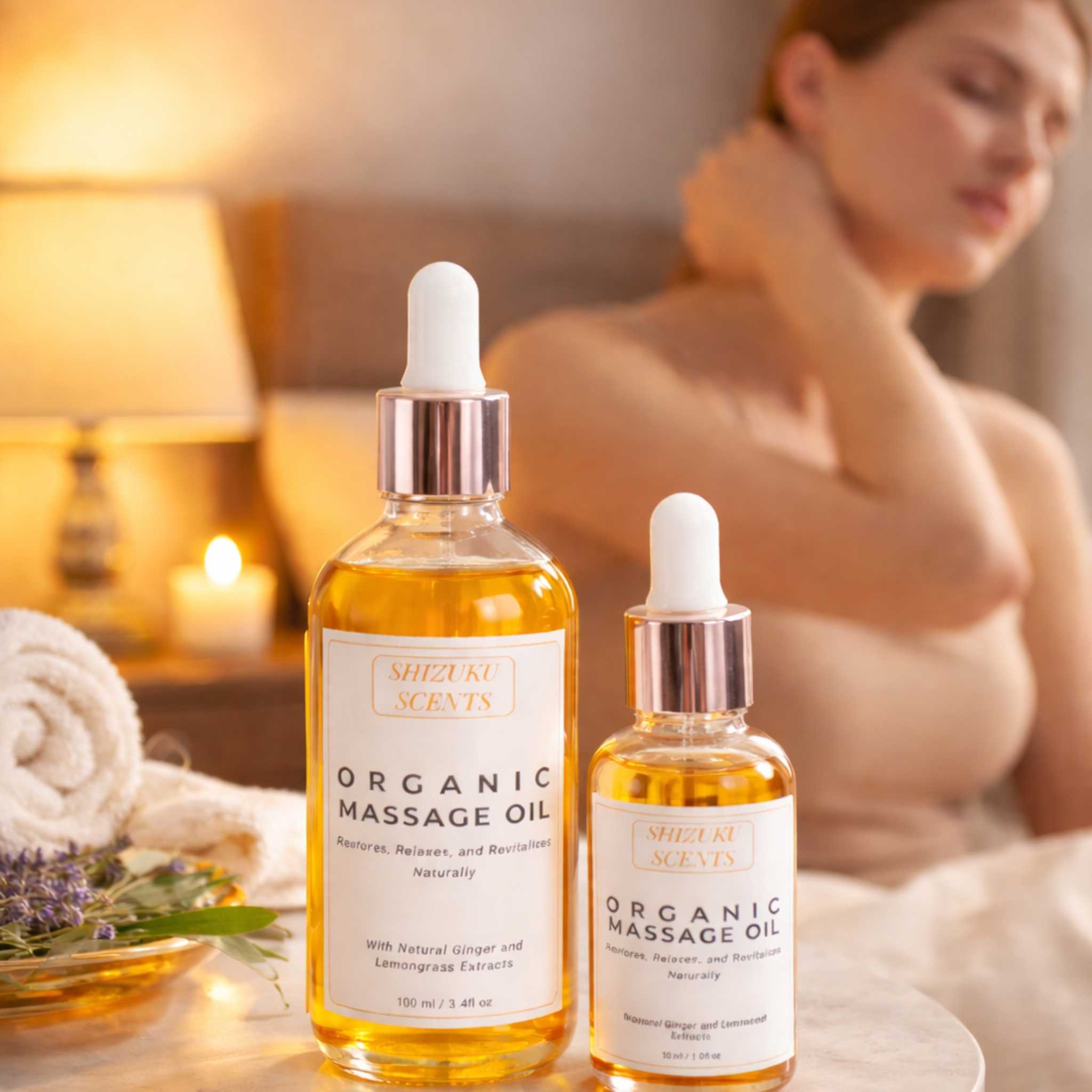 Ginger-Lemongrass – Organic Massage Oil