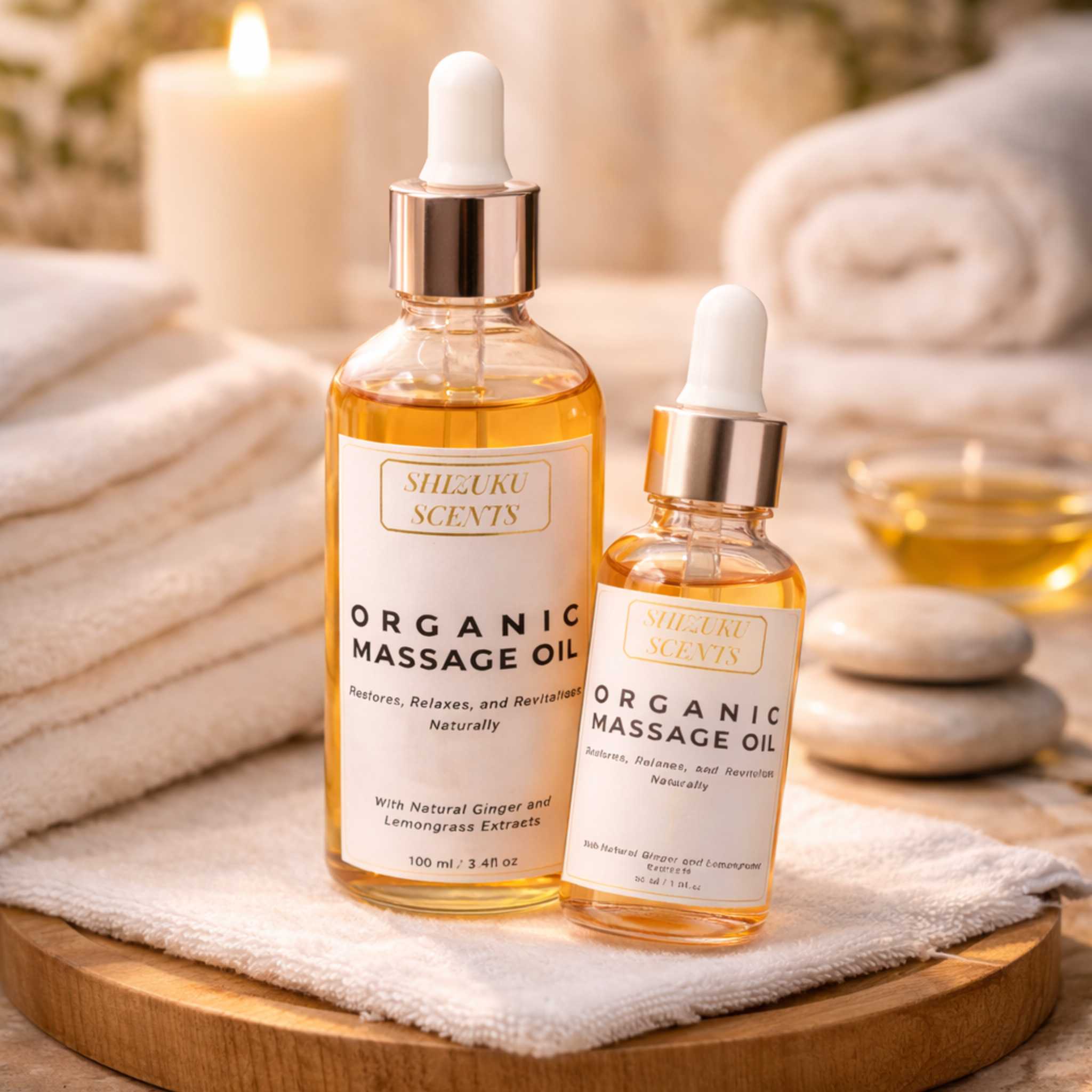 Ginger-Lemongrass – Organic Massage Oil
