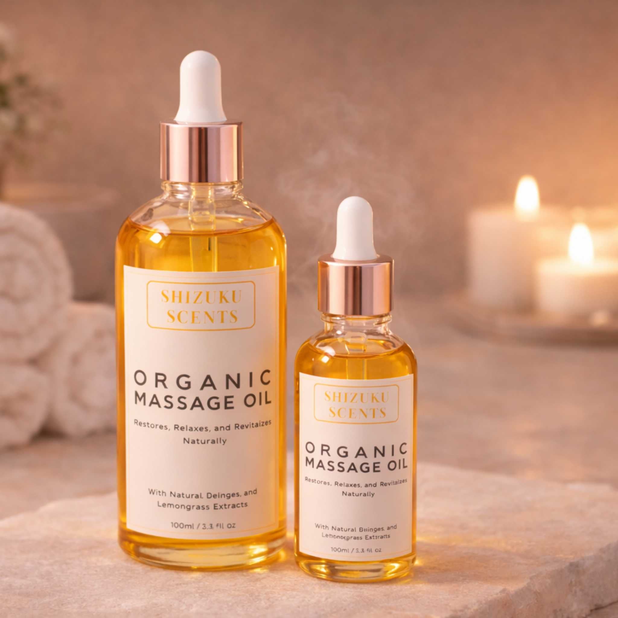 Ginger-Lemongrass – Organic Massage Oil