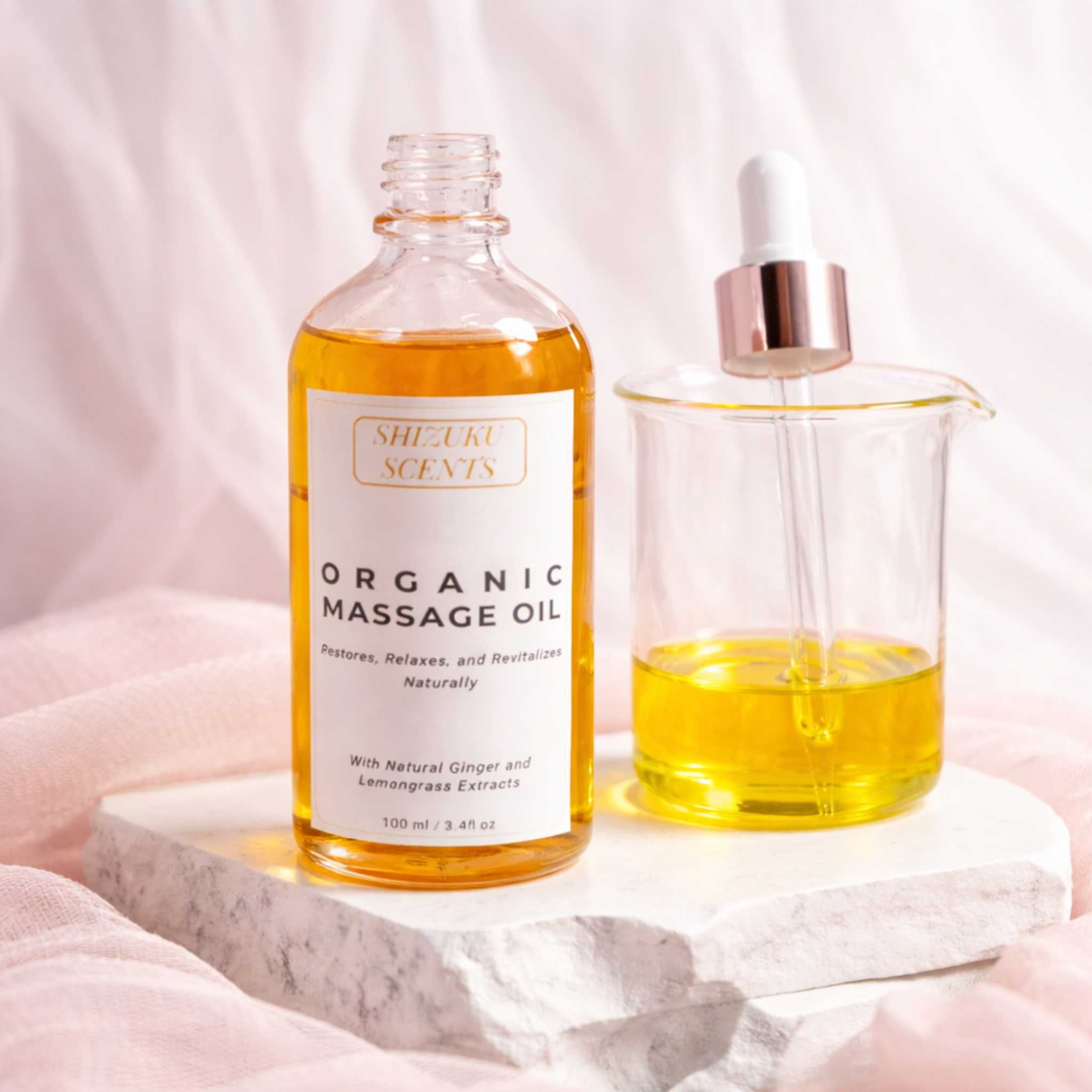 Ginger-Lemongrass – Organic Massage Oil
