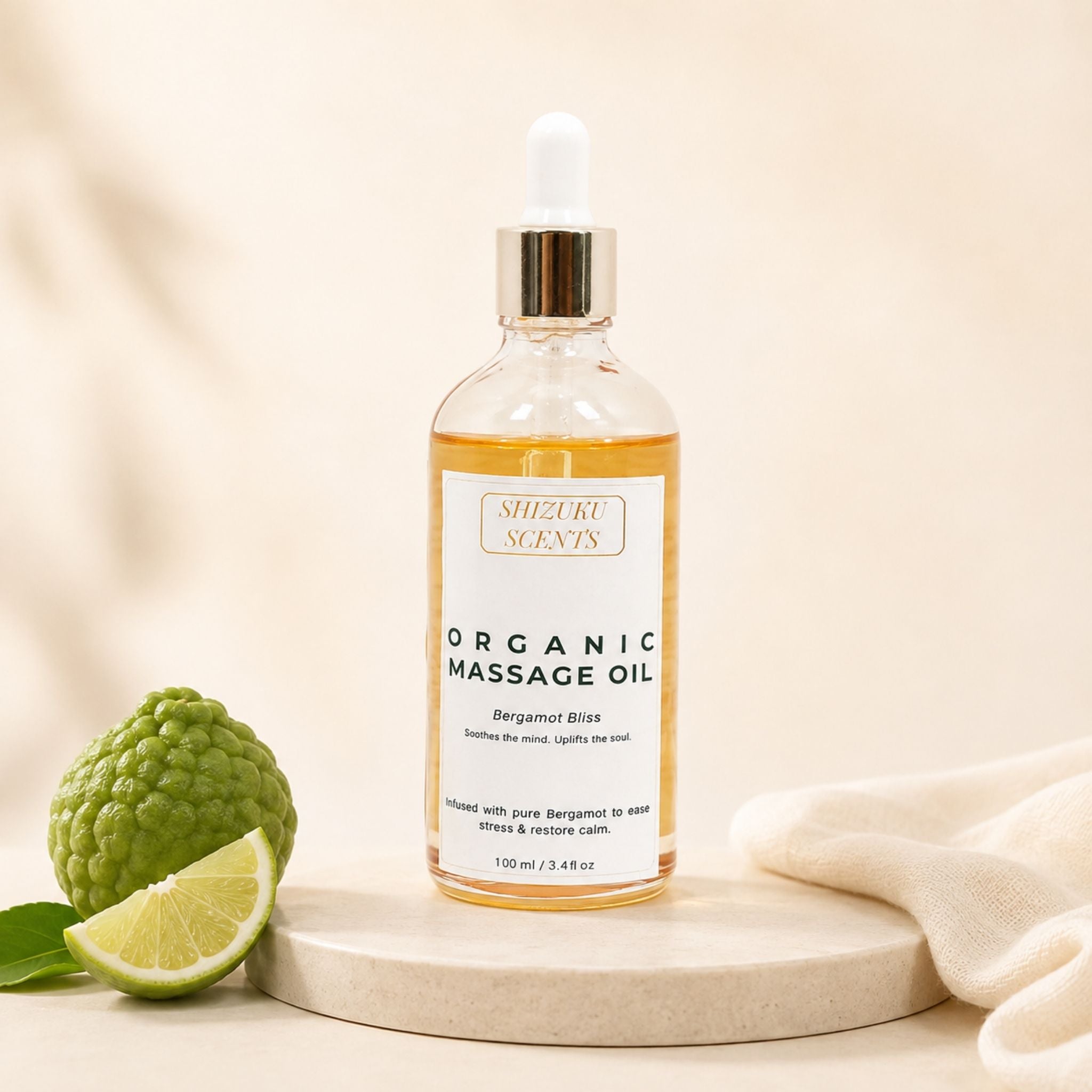 Bergamot Bliss Organic Massage Oil