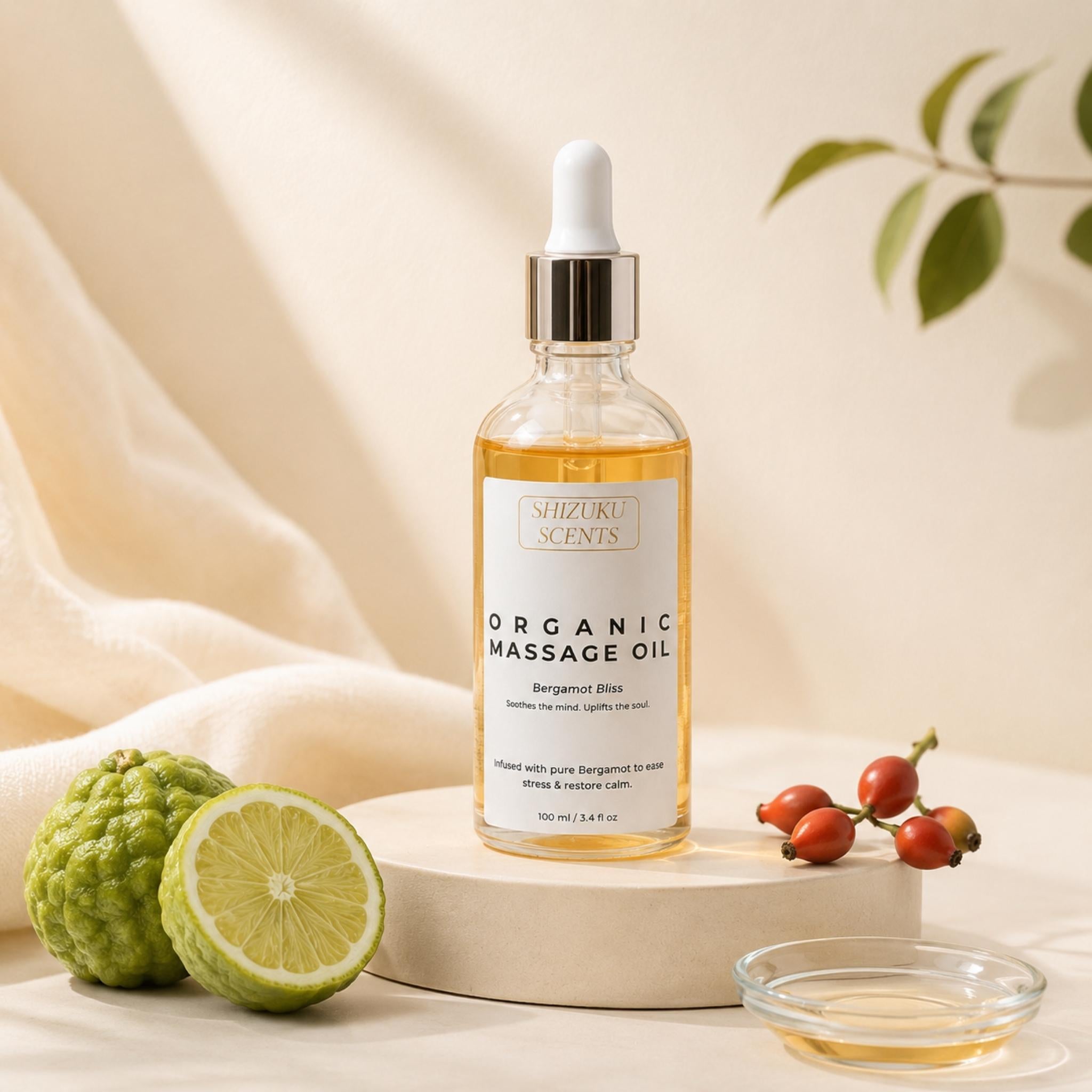 Bergamot Bliss Organic Massage Oil