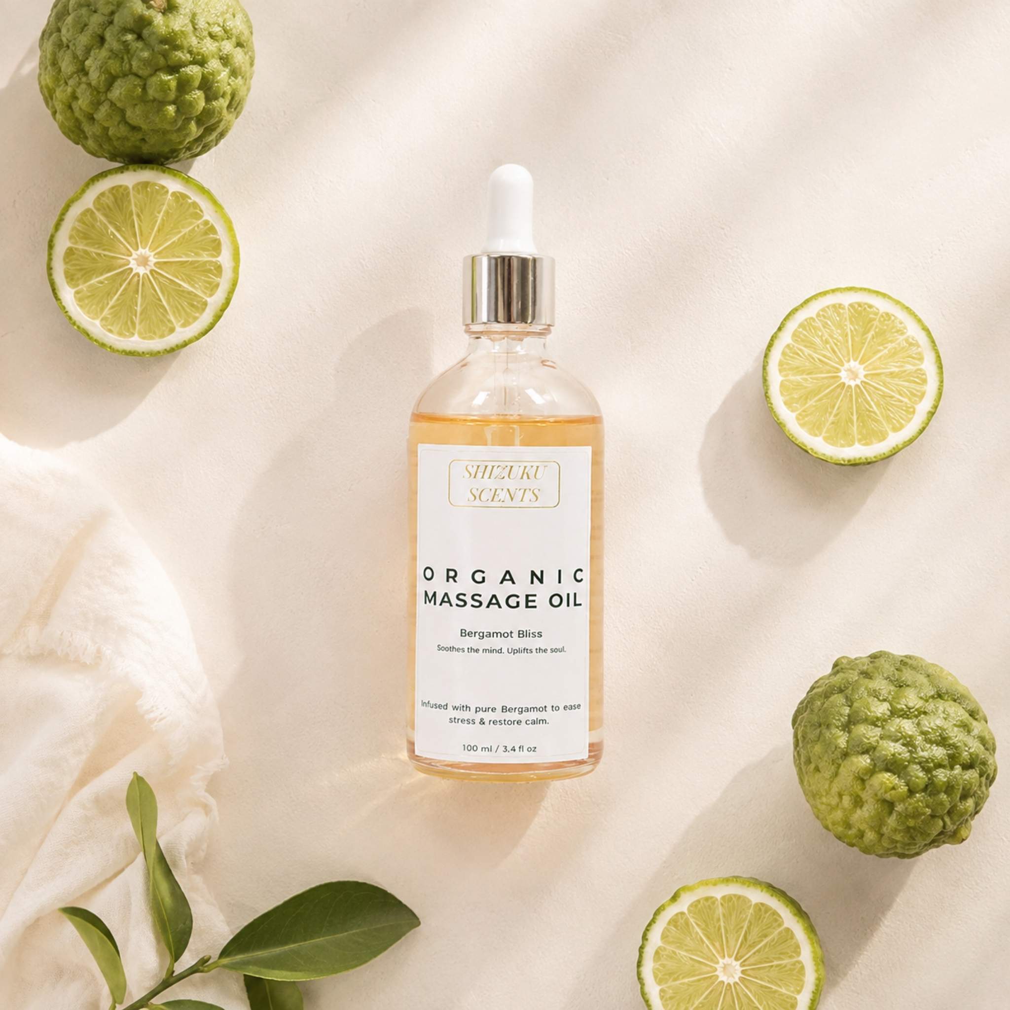 Bergamot Bliss Organic Massage Oil