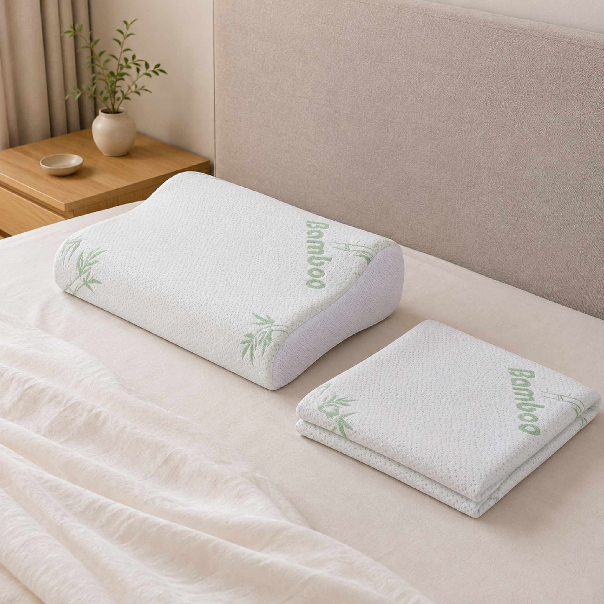 Bamboo Bliss Cooling Contour Pillowcase