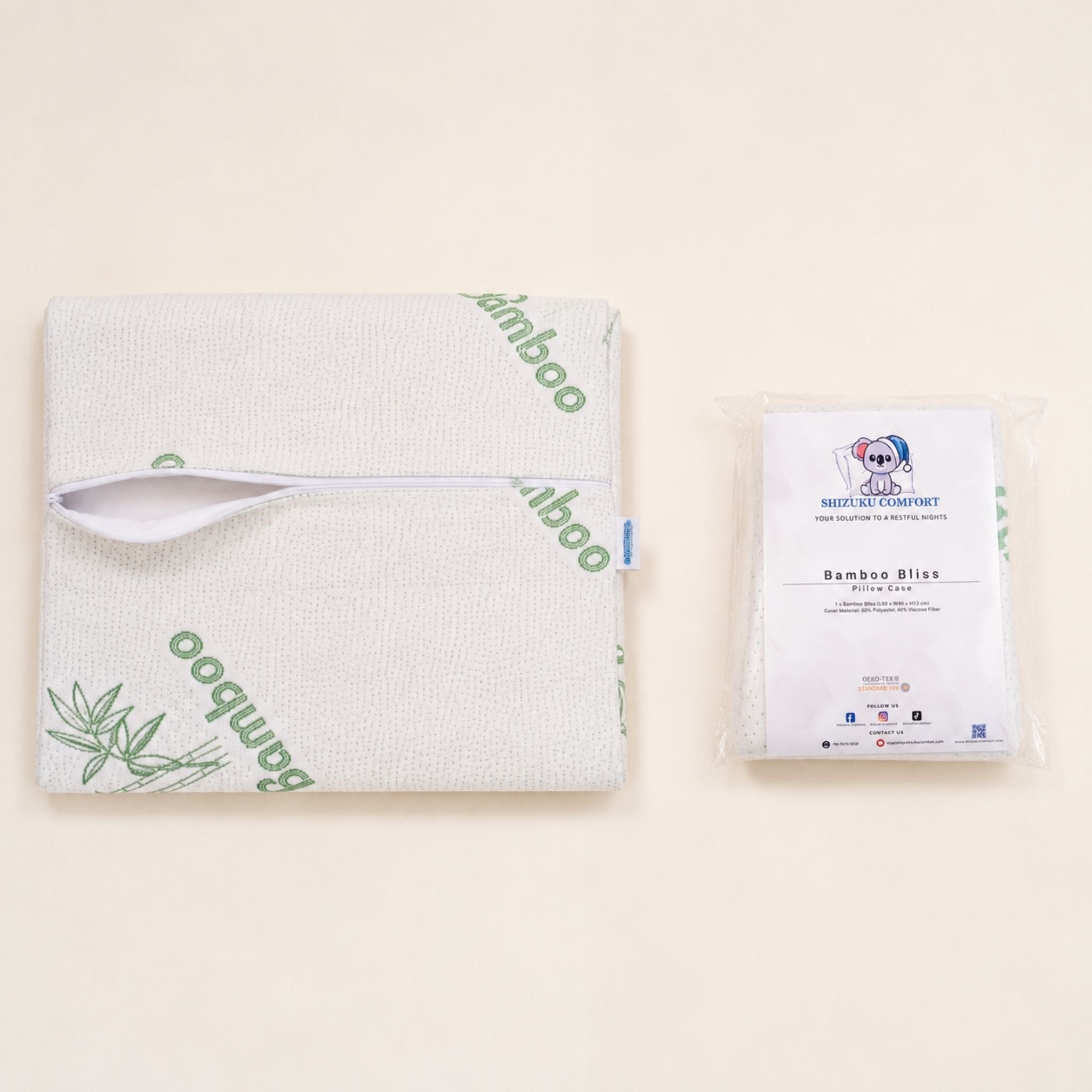 Bamboo Bliss Cooling Contour Pillowcase