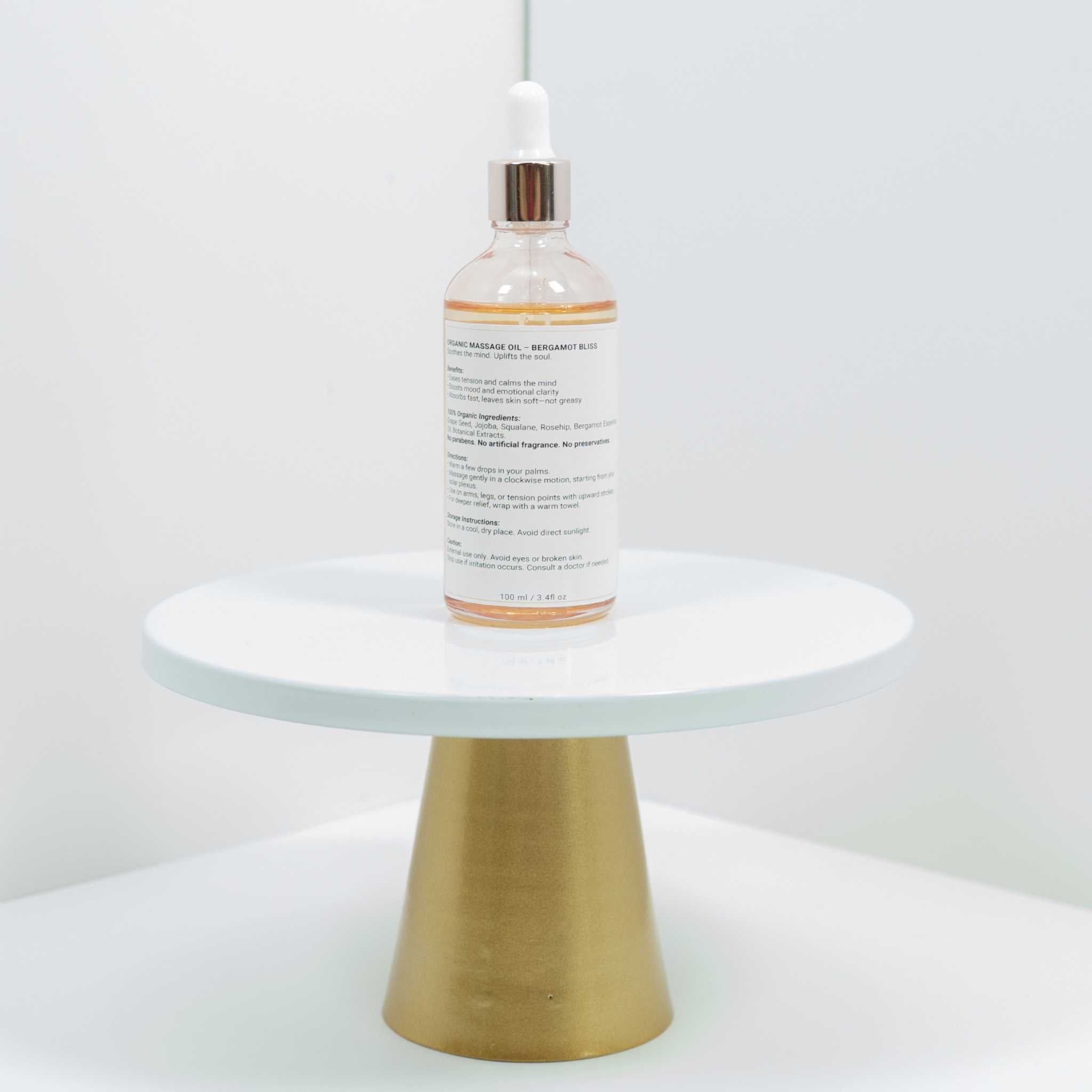 Organic Massage Oil – Mood Boost & Stress Relief