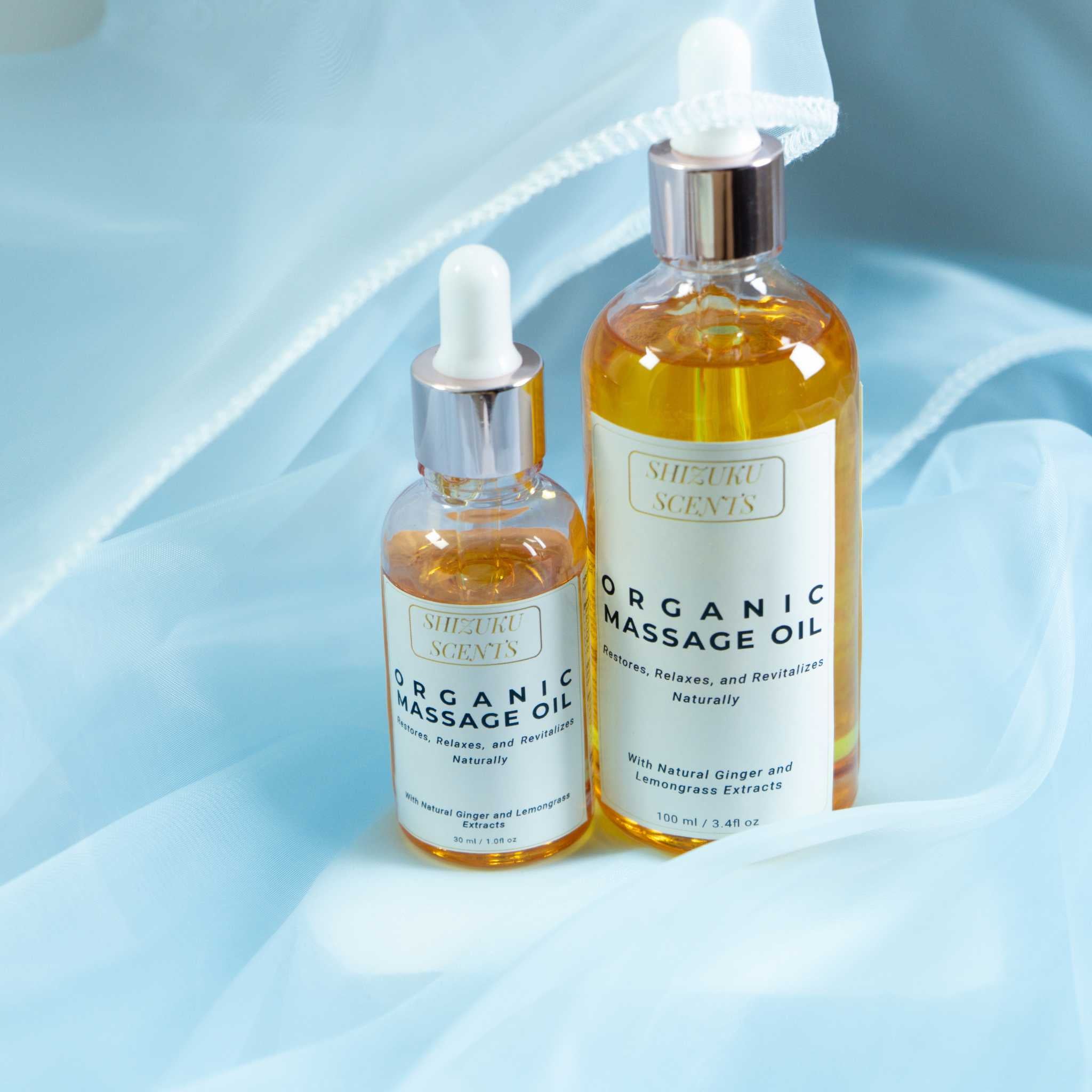 Organic Therapeutic Ginger-Lemongrass Massage Oil