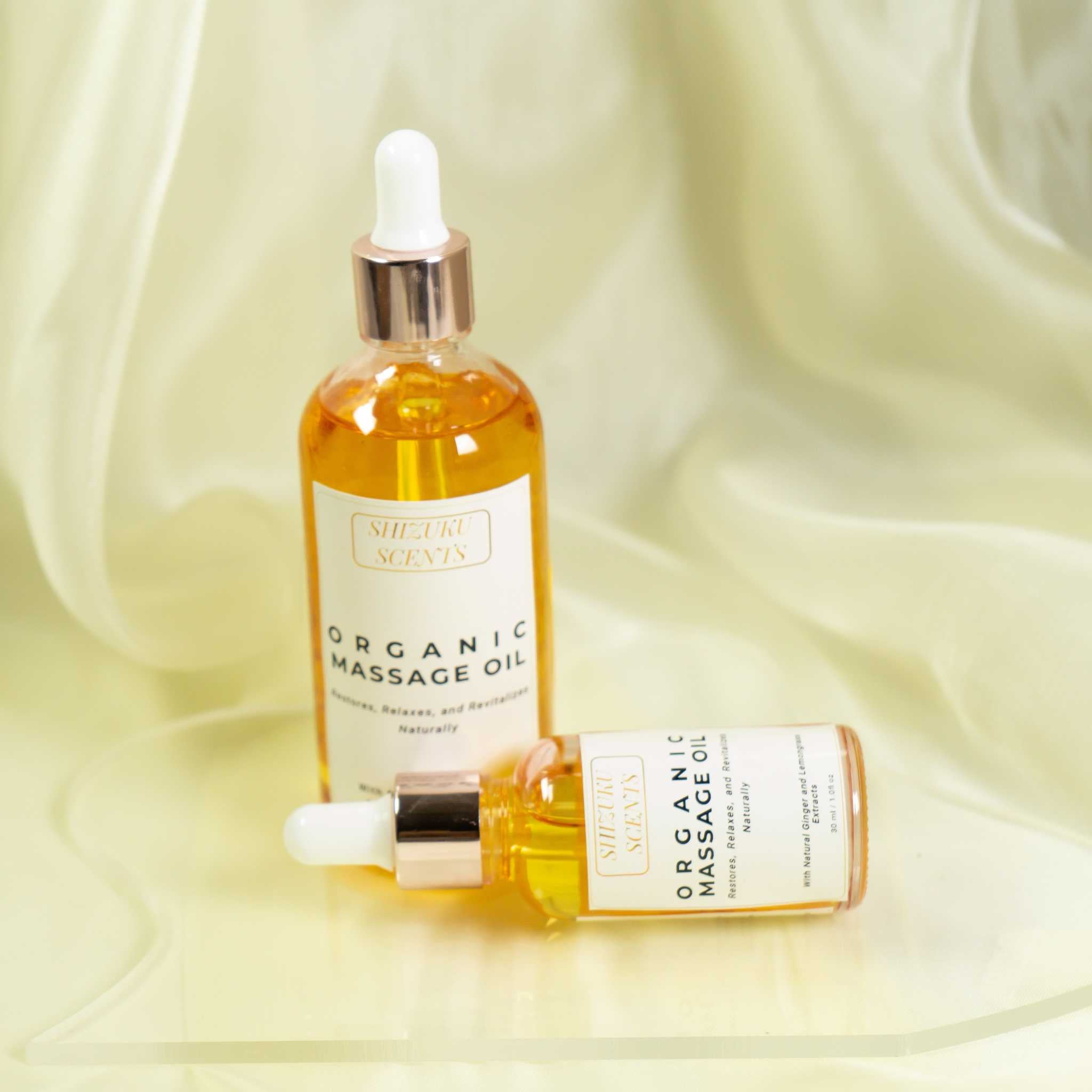 Organic Therapeutic Ginger-Lemongrass Massage Oil