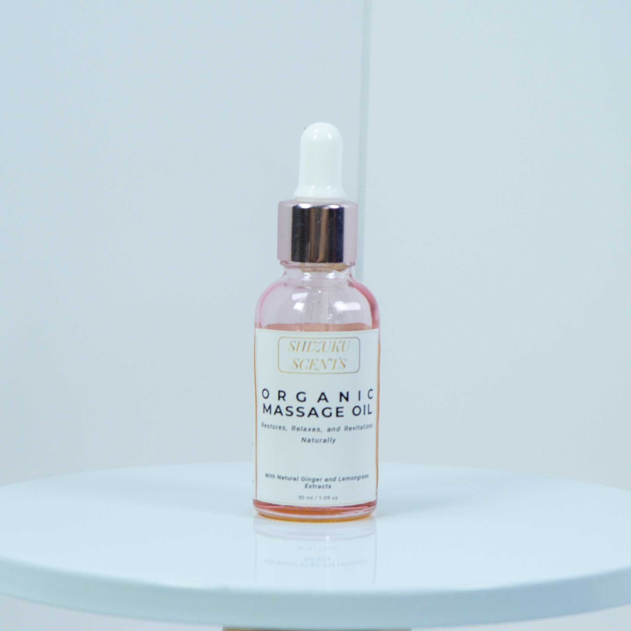 Organic Therapeutic Ginger-Lemongrass Massage Oil