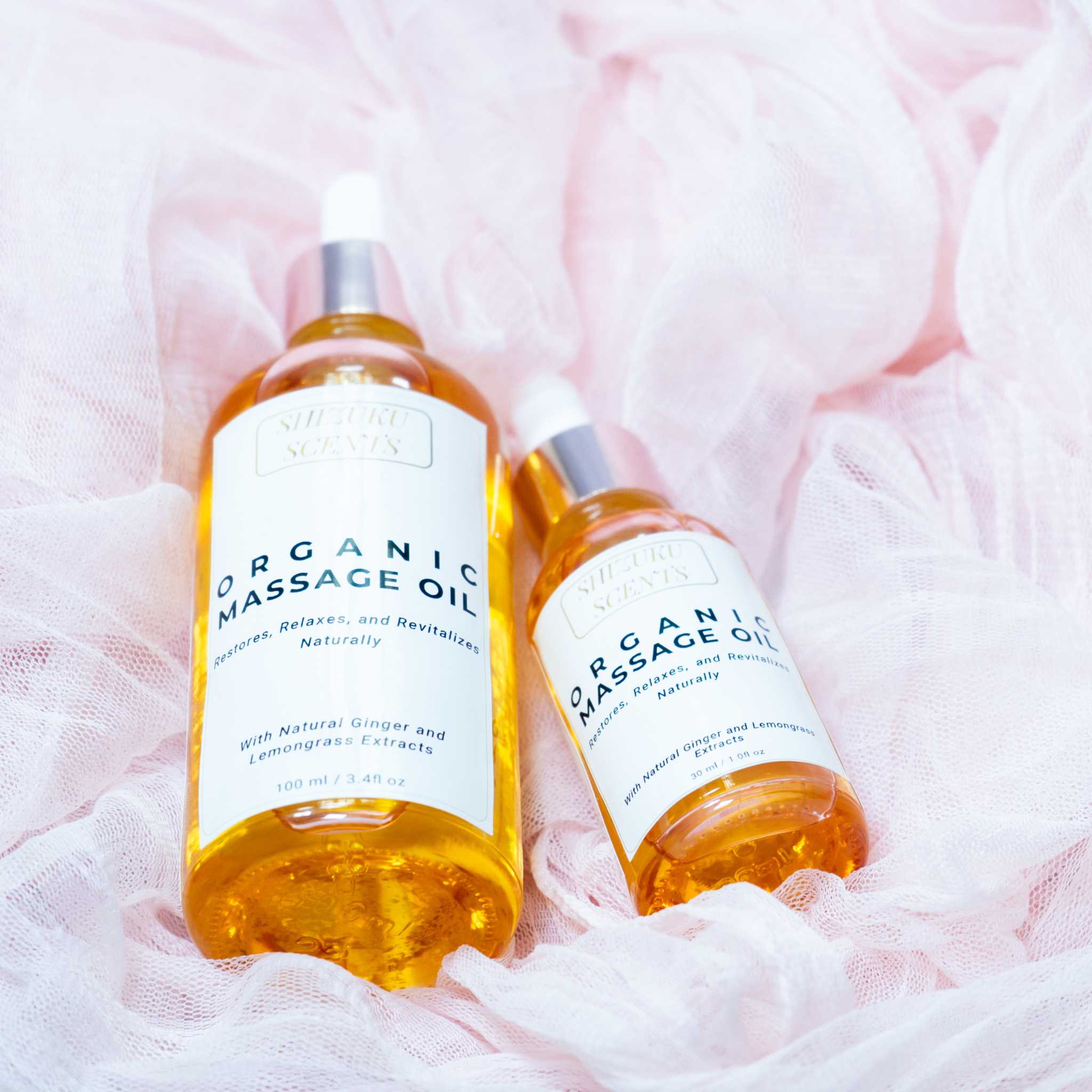 Organic Therapeutic Ginger-Lemongrass Massage Oil