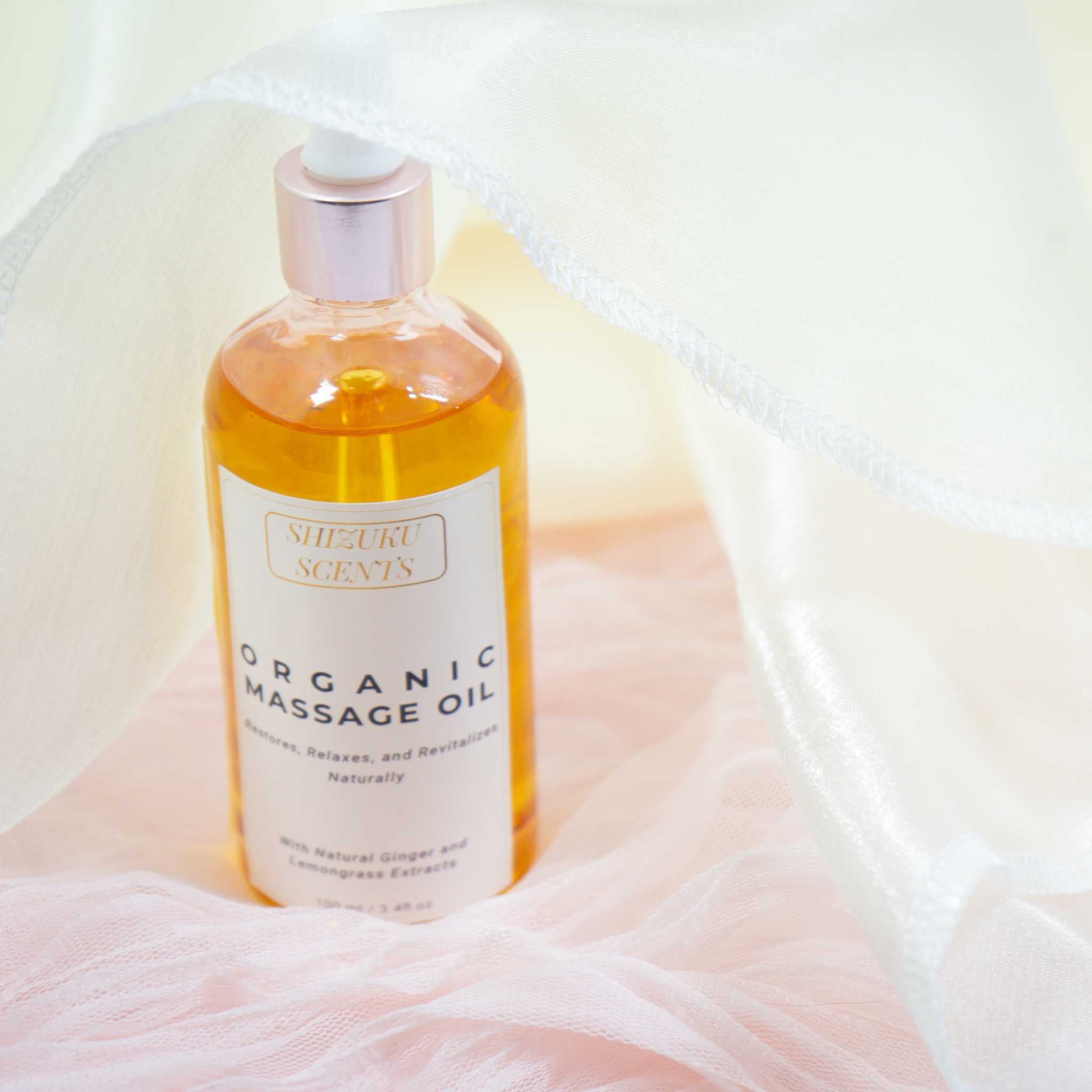 Organic Therapeutic Ginger-Lemongrass Massage Oil