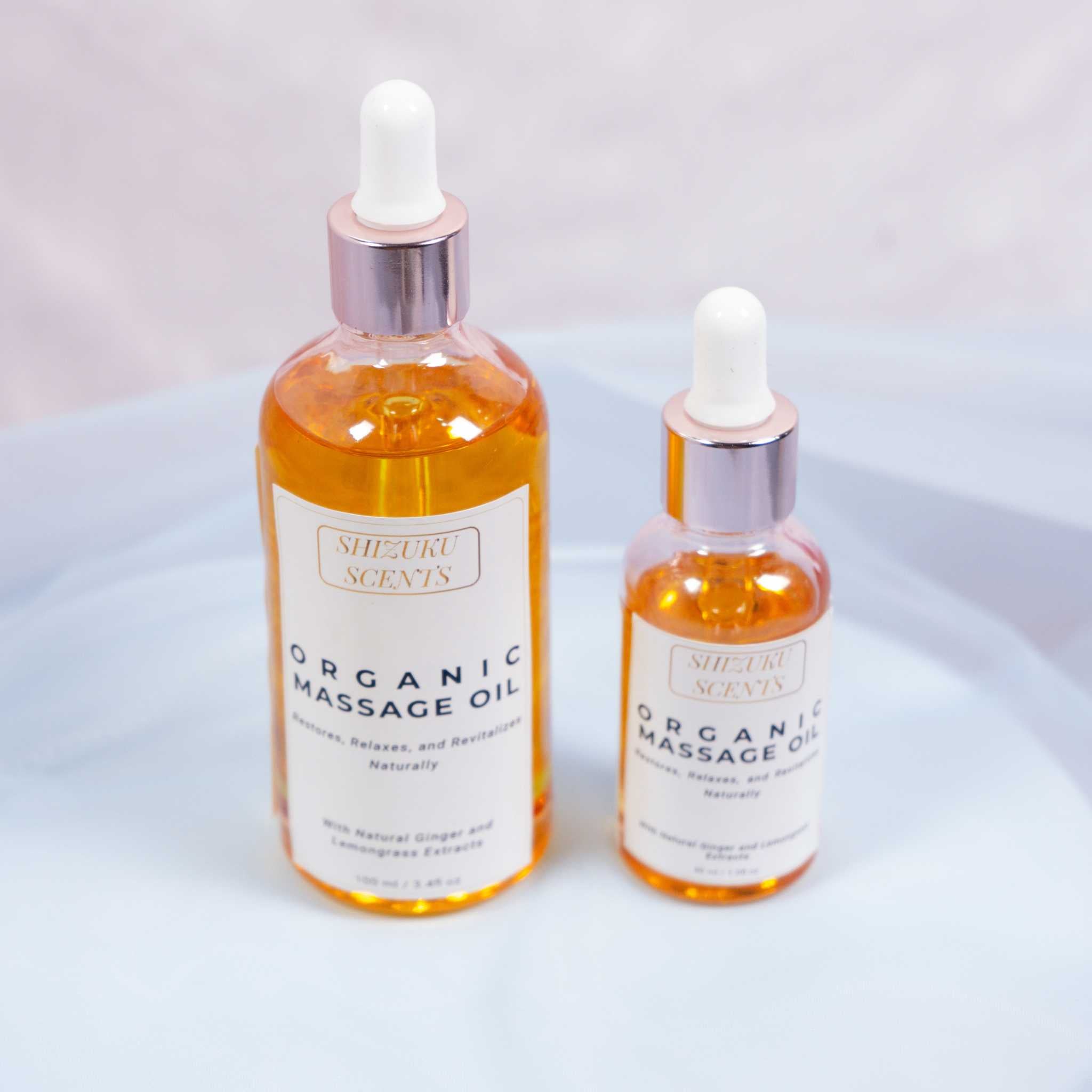 Organic Therapeutic Ginger-Lemongrass Massage Oil