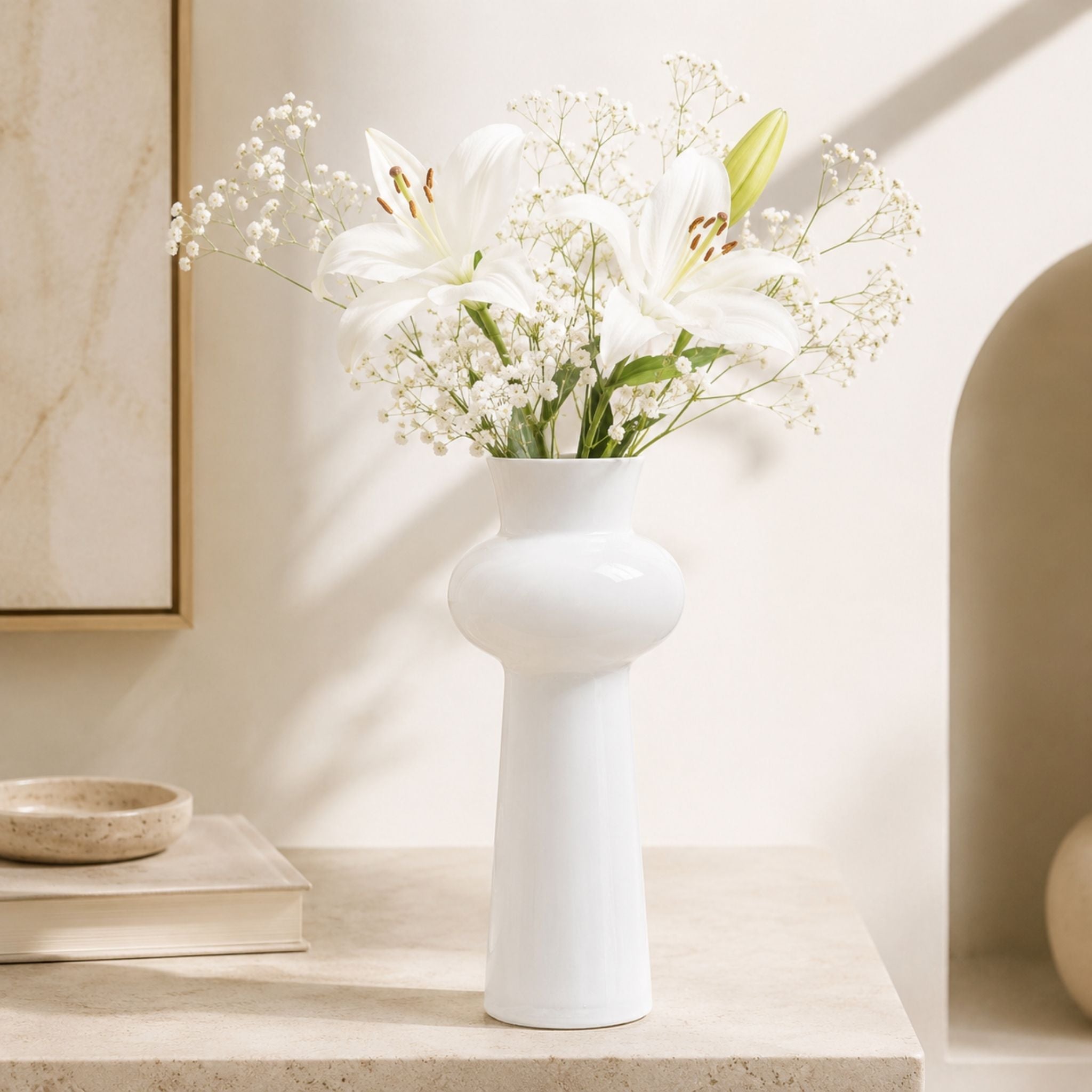 Hana Kesshō Lead-Free Glass Vase & Diffuser Vessel
