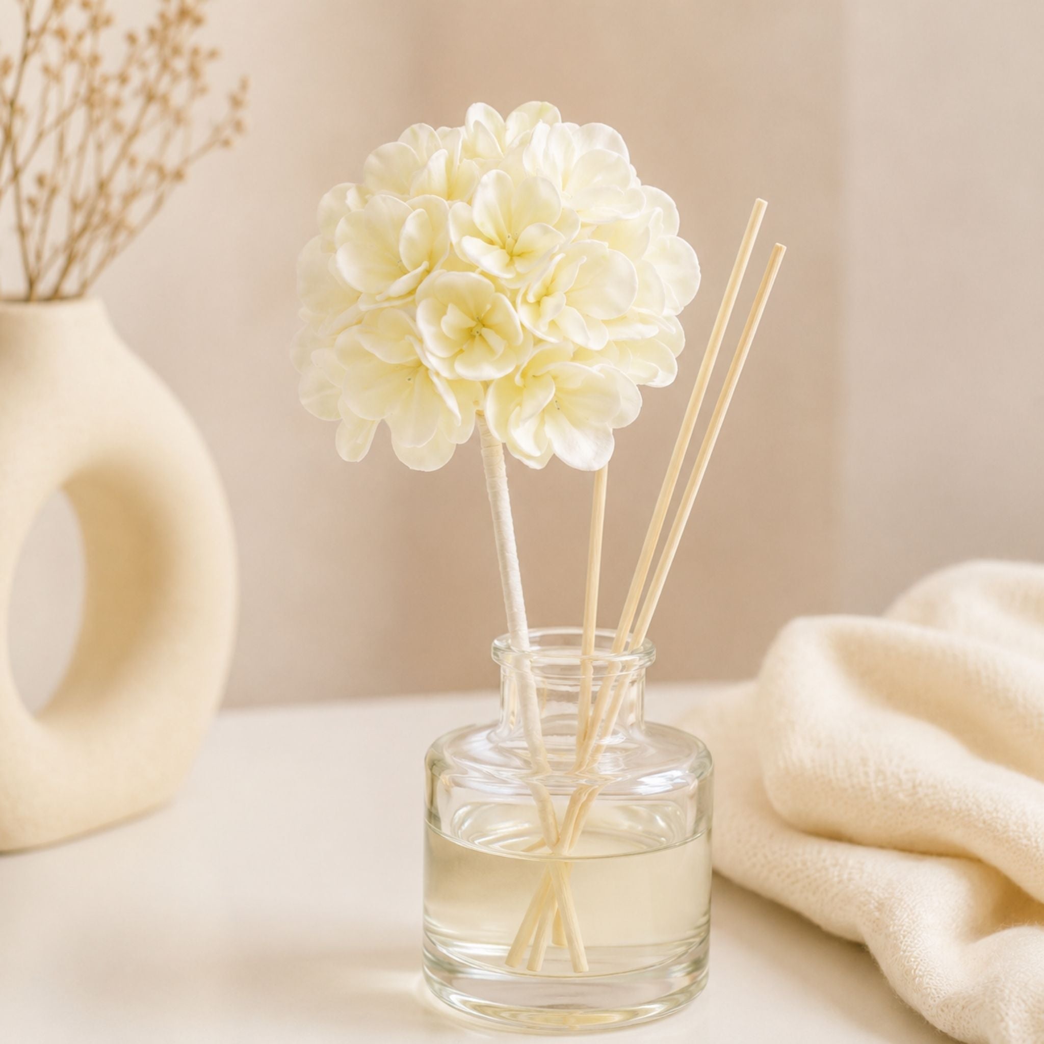 Hanazora Handmade Reed Diffuser Flower Ball