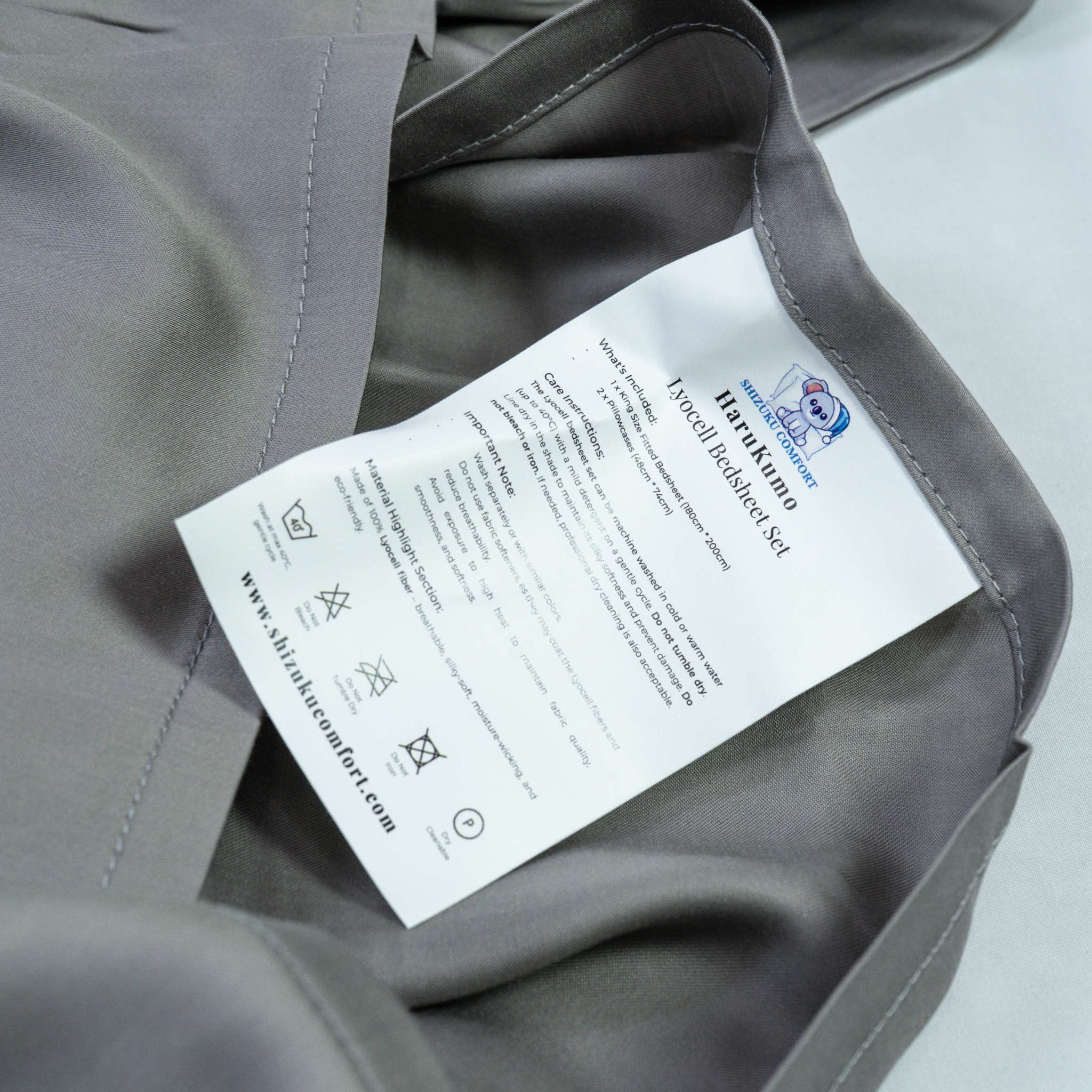HaruKumo Lyocell Bedsheet Set – Silky, Breathable & Eco-Friendly