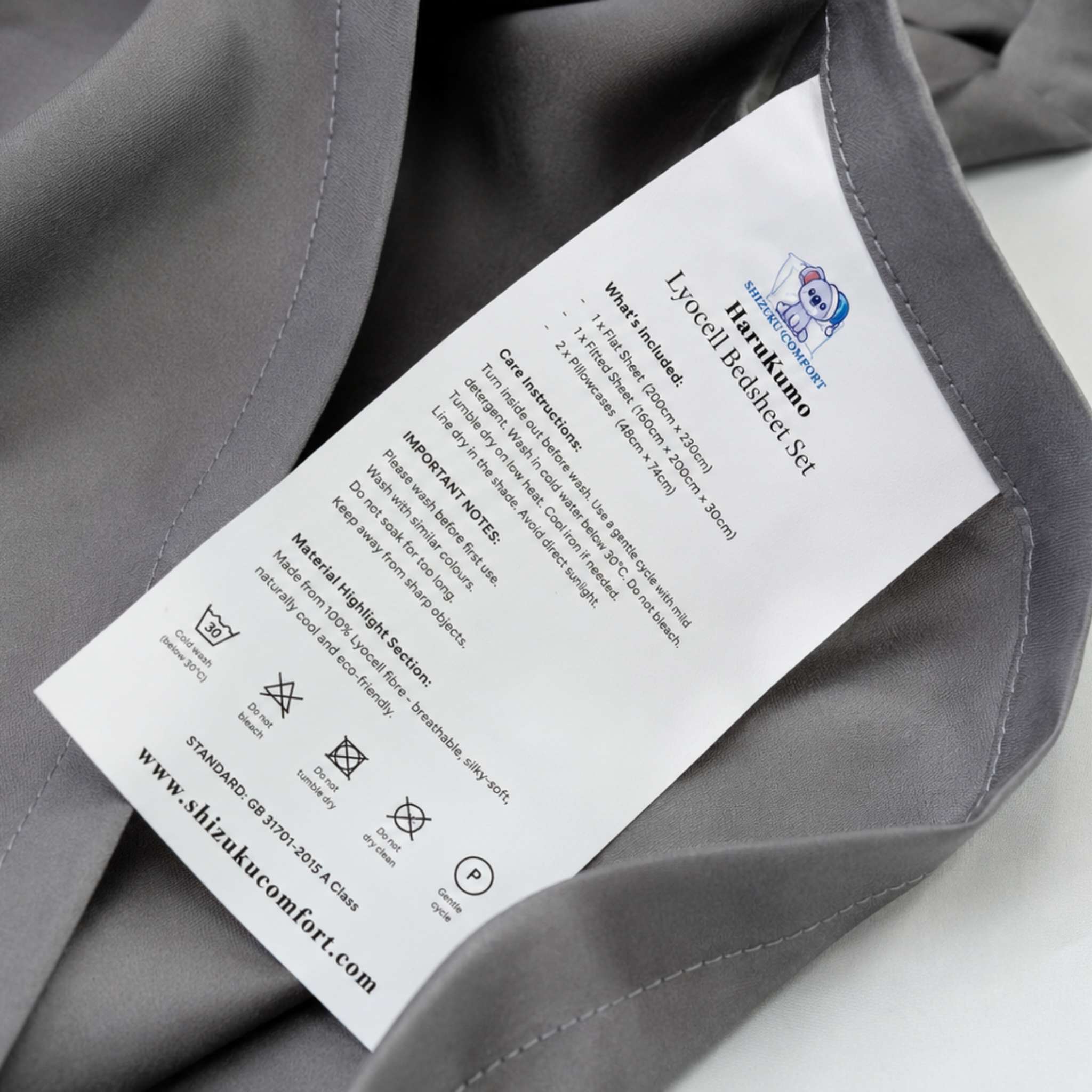HaruKumo Lyocell Cooling Bedsheet Set