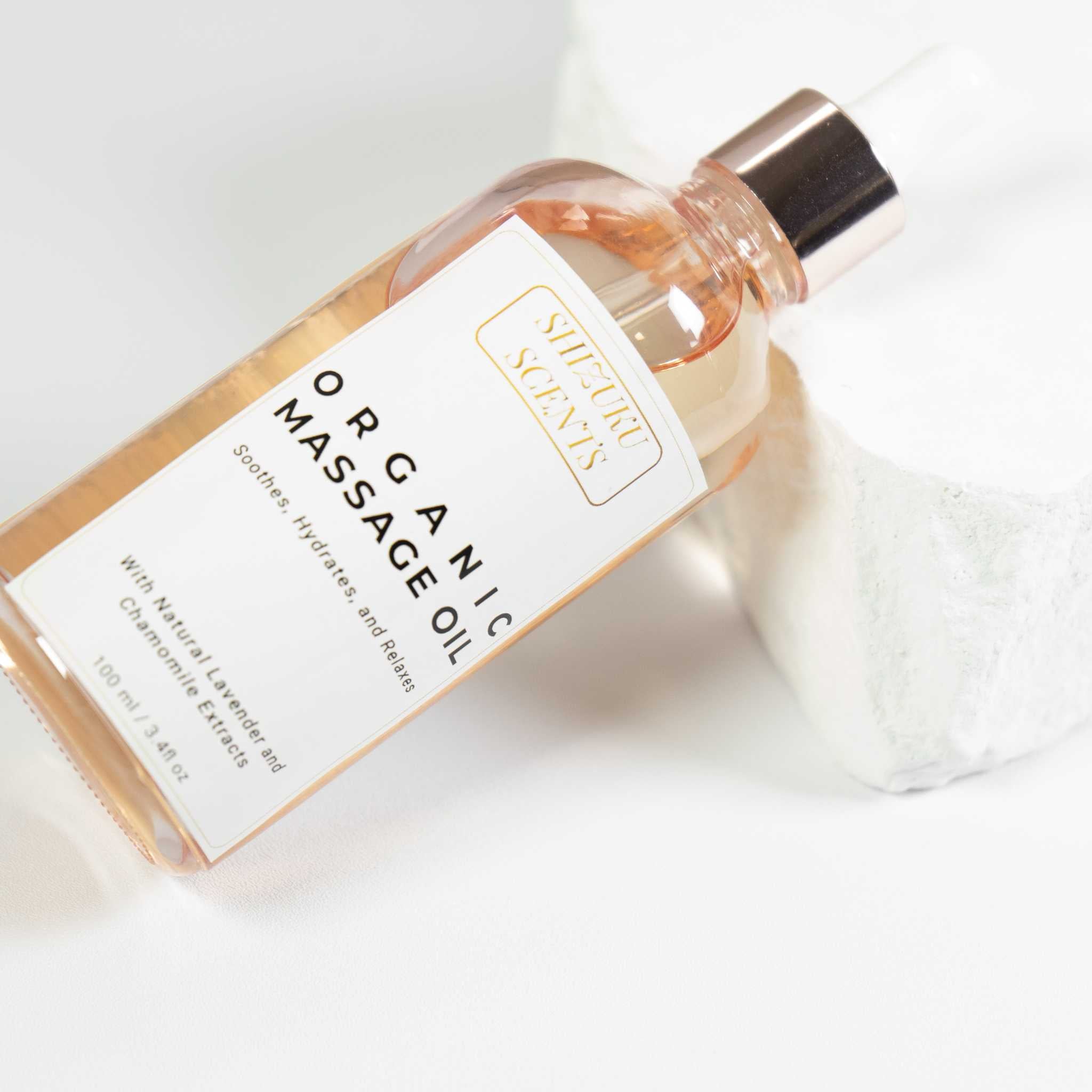 Organic Massage Oil – Lavender & Chamomile | Hydrating & Calming