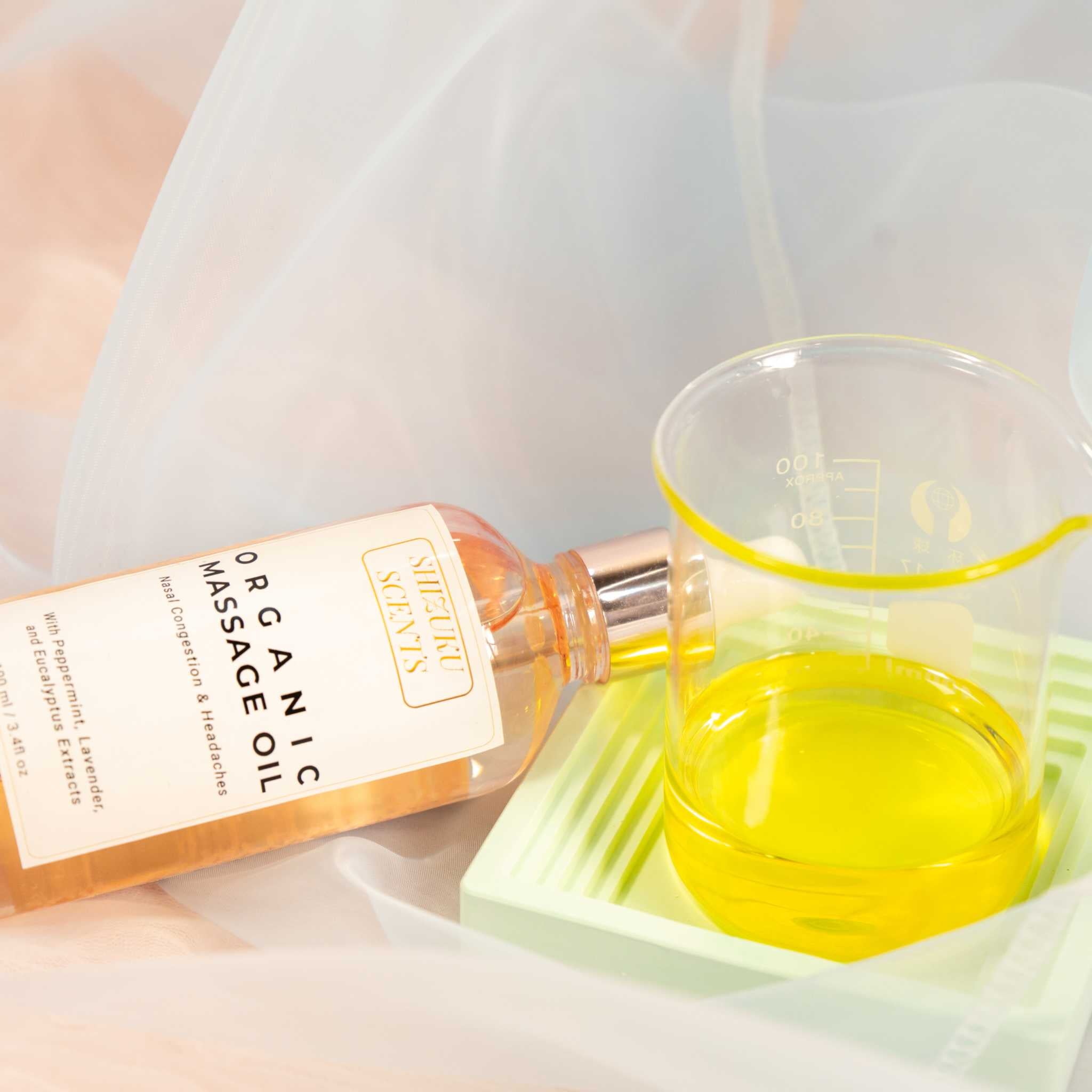 Organic Massage Oil - Nasal Congestion & Headache Relief