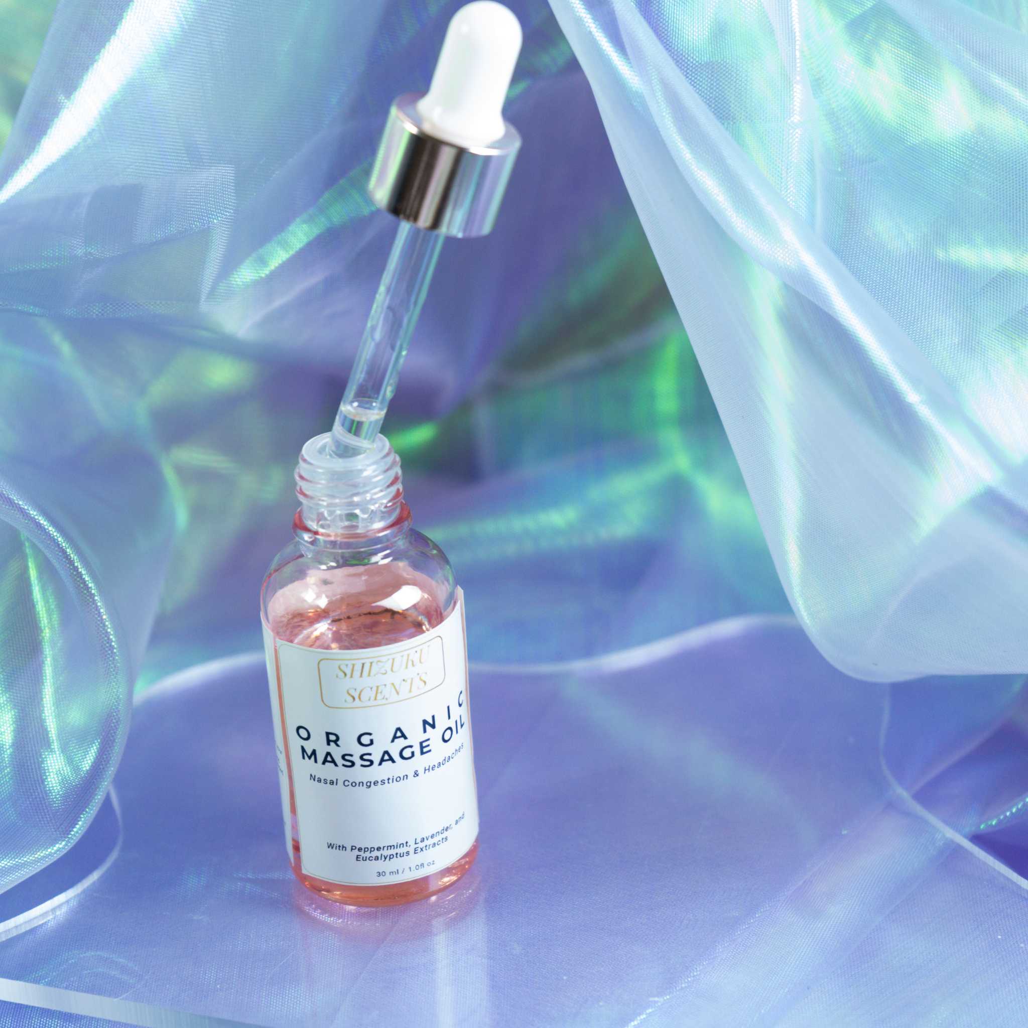 Organic Massage Oil - Nasal Congestion & Headache Relief