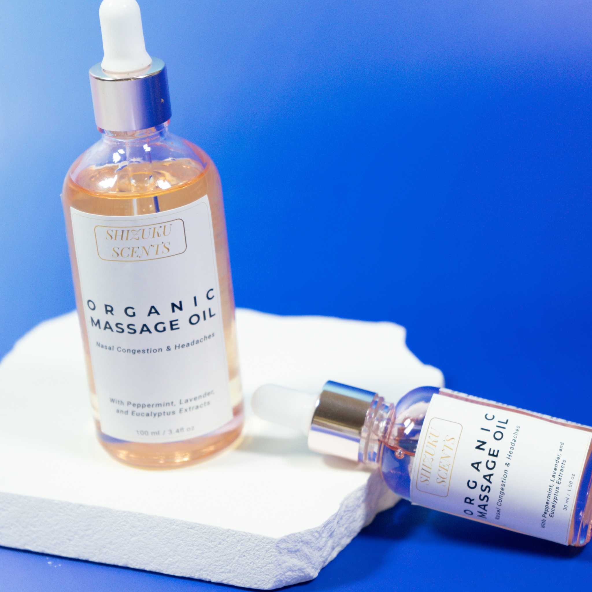 Organic Massage Oil - Nasal Congestion & Headache Relief