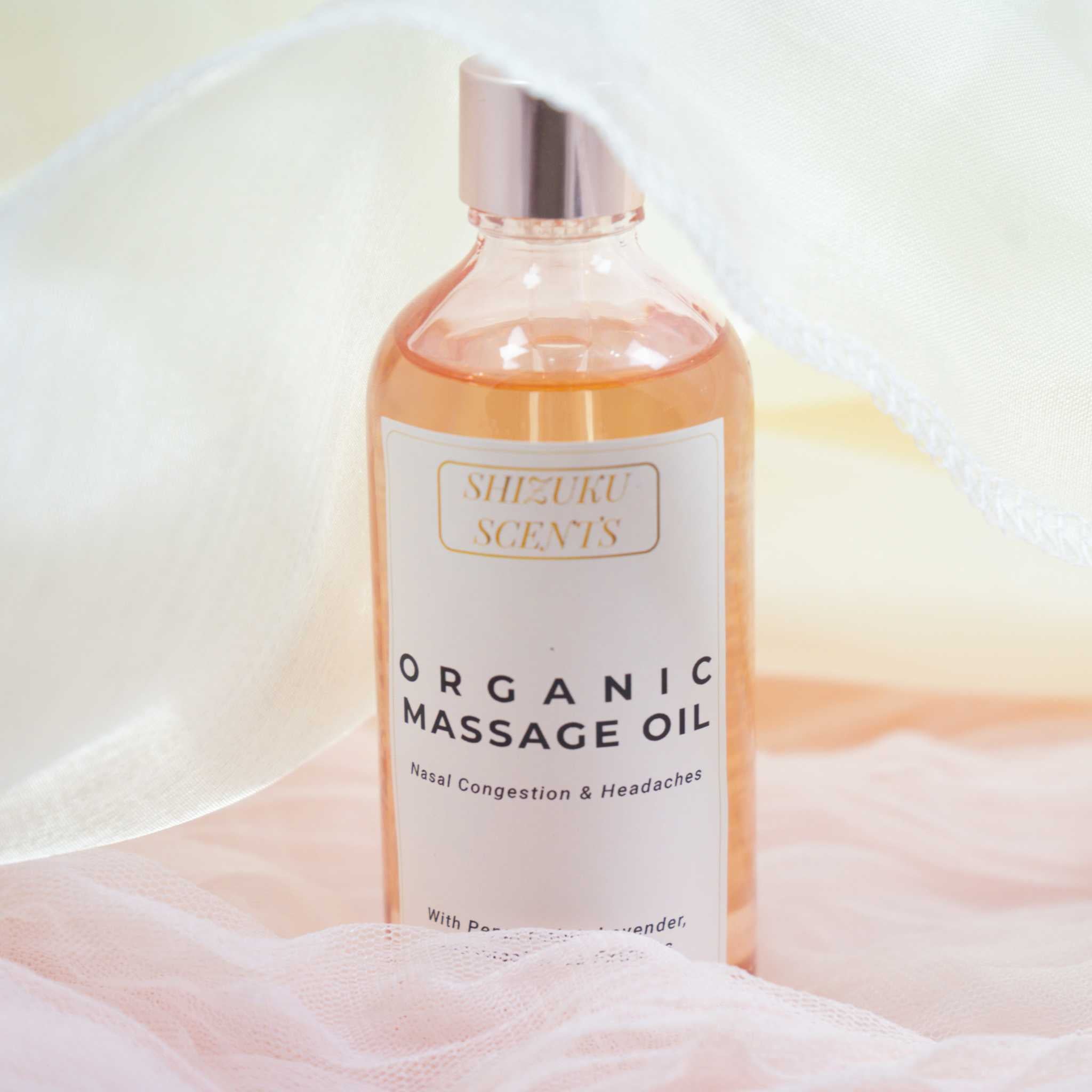 Organic Massage Oil - Nasal Congestion & Headache Relief