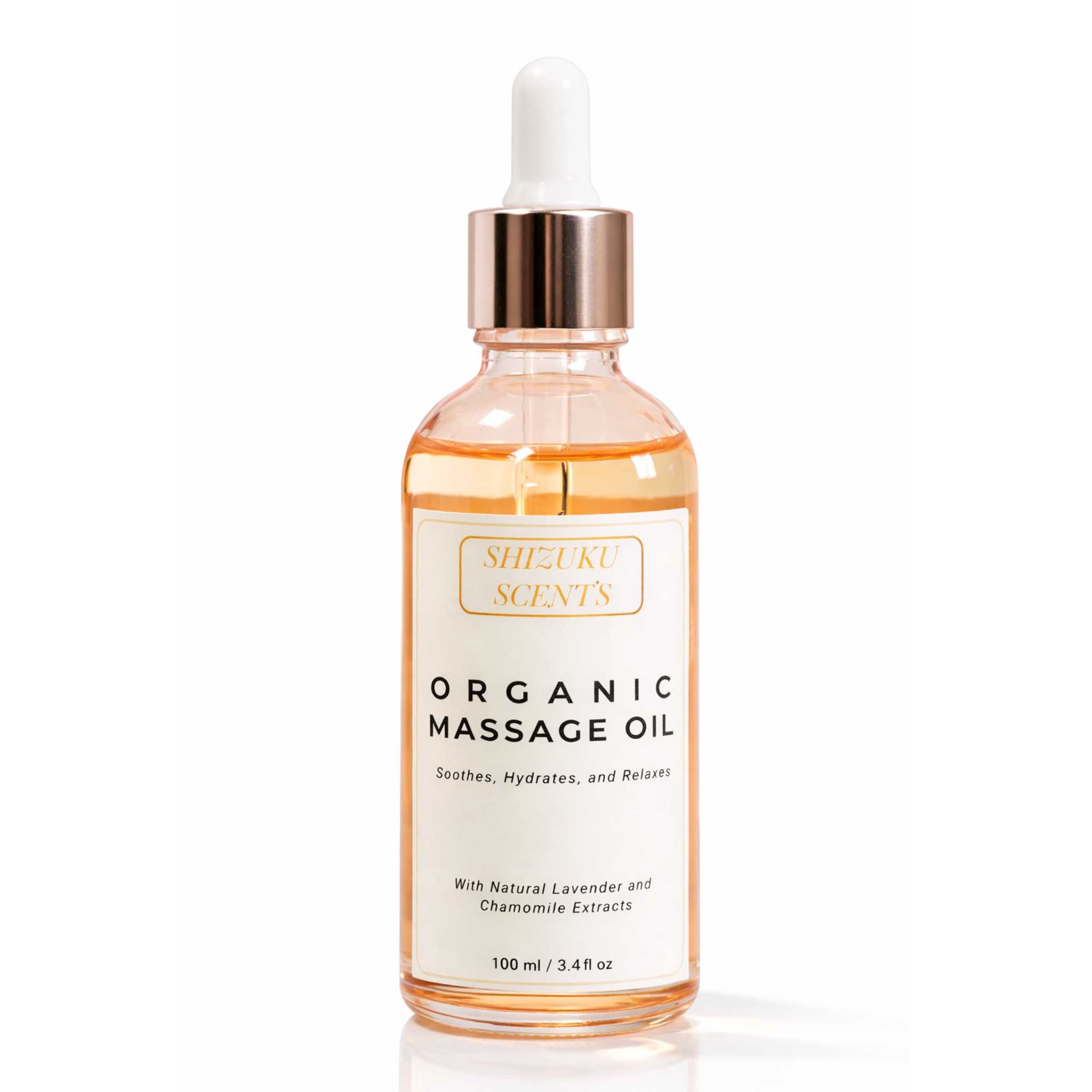 Organic Massage Oil – Lavender & Chamomile | Hydrating & Calming