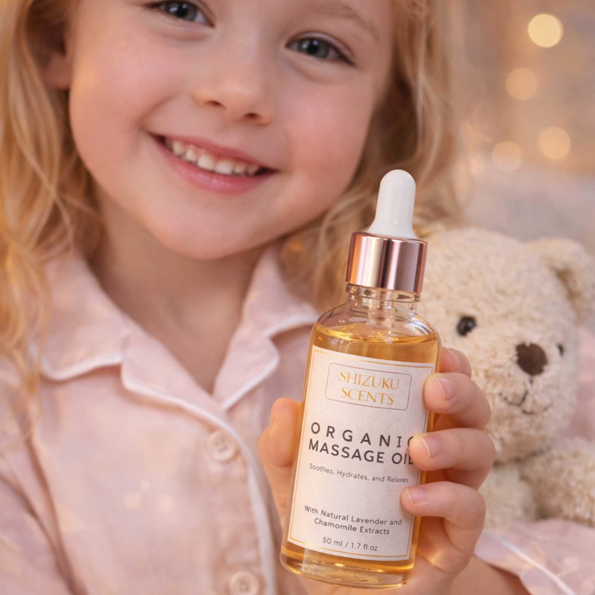 Organic Massage Oil – Lavender & Chamomile | Hydrating & Calming