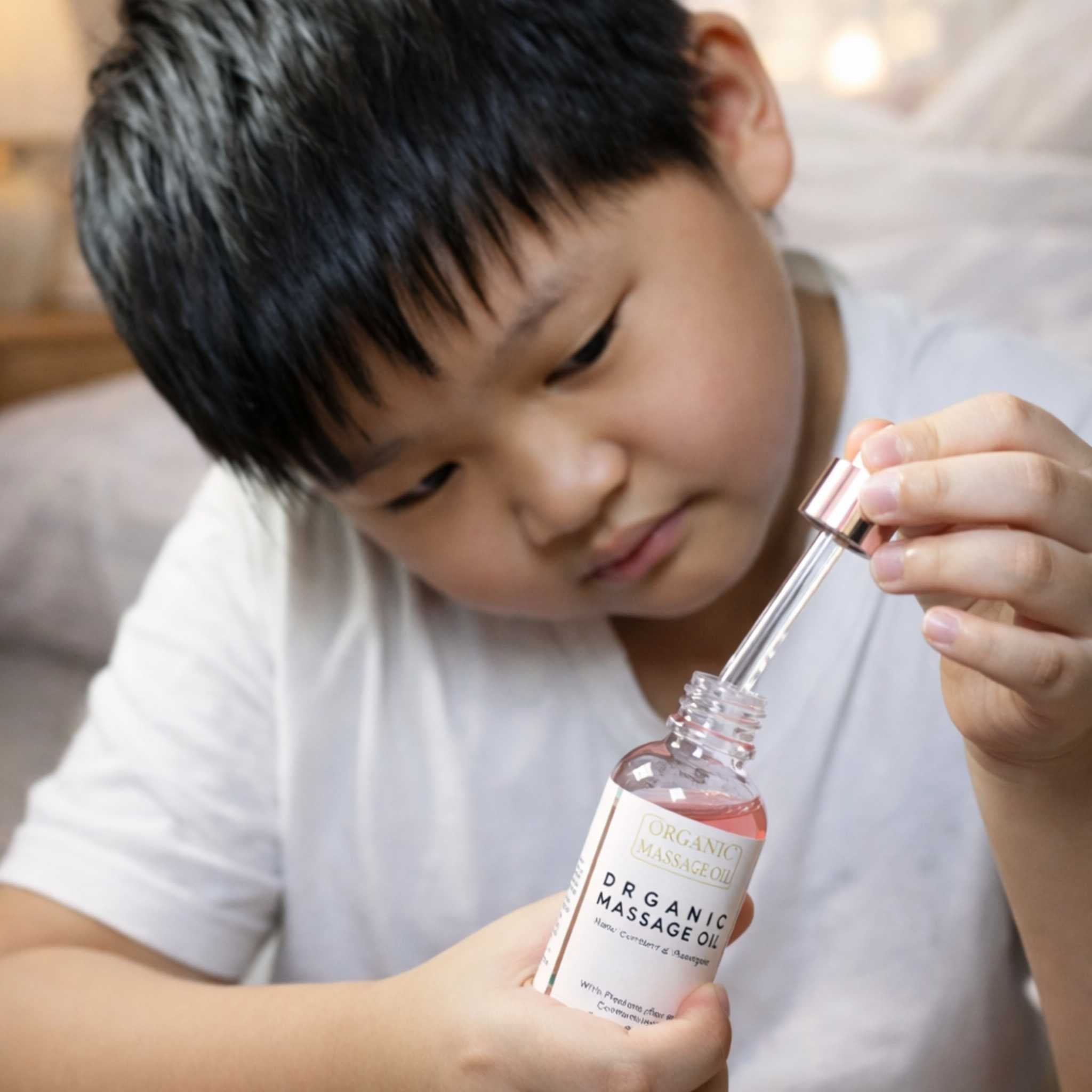 Organic Peppermint–Lavender–Eucalyptus Massage Oil for Sinus & Headache Relief