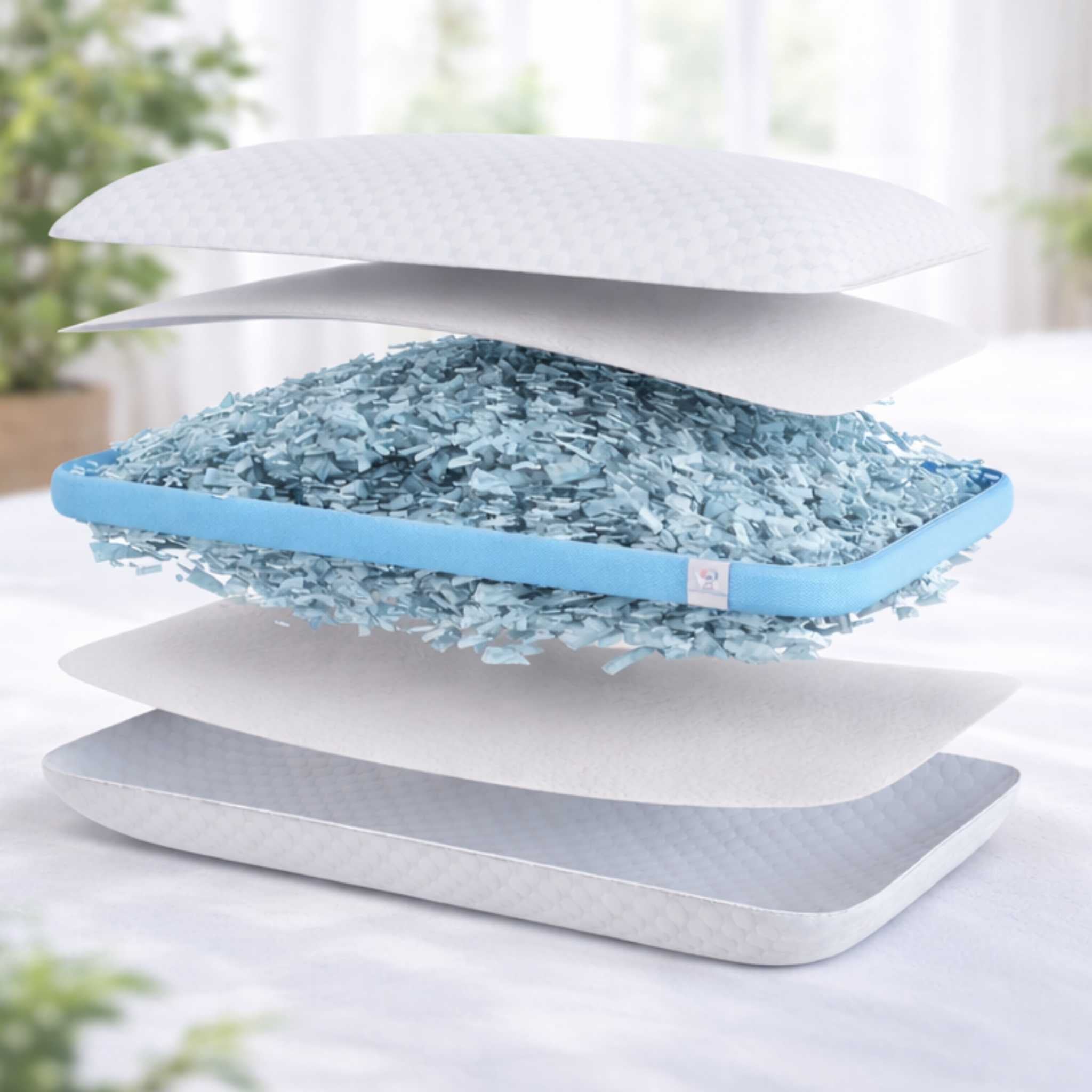 KumoFlex Adjustable Cooling Memory Foam Pillow (Custom Height Neck Support)