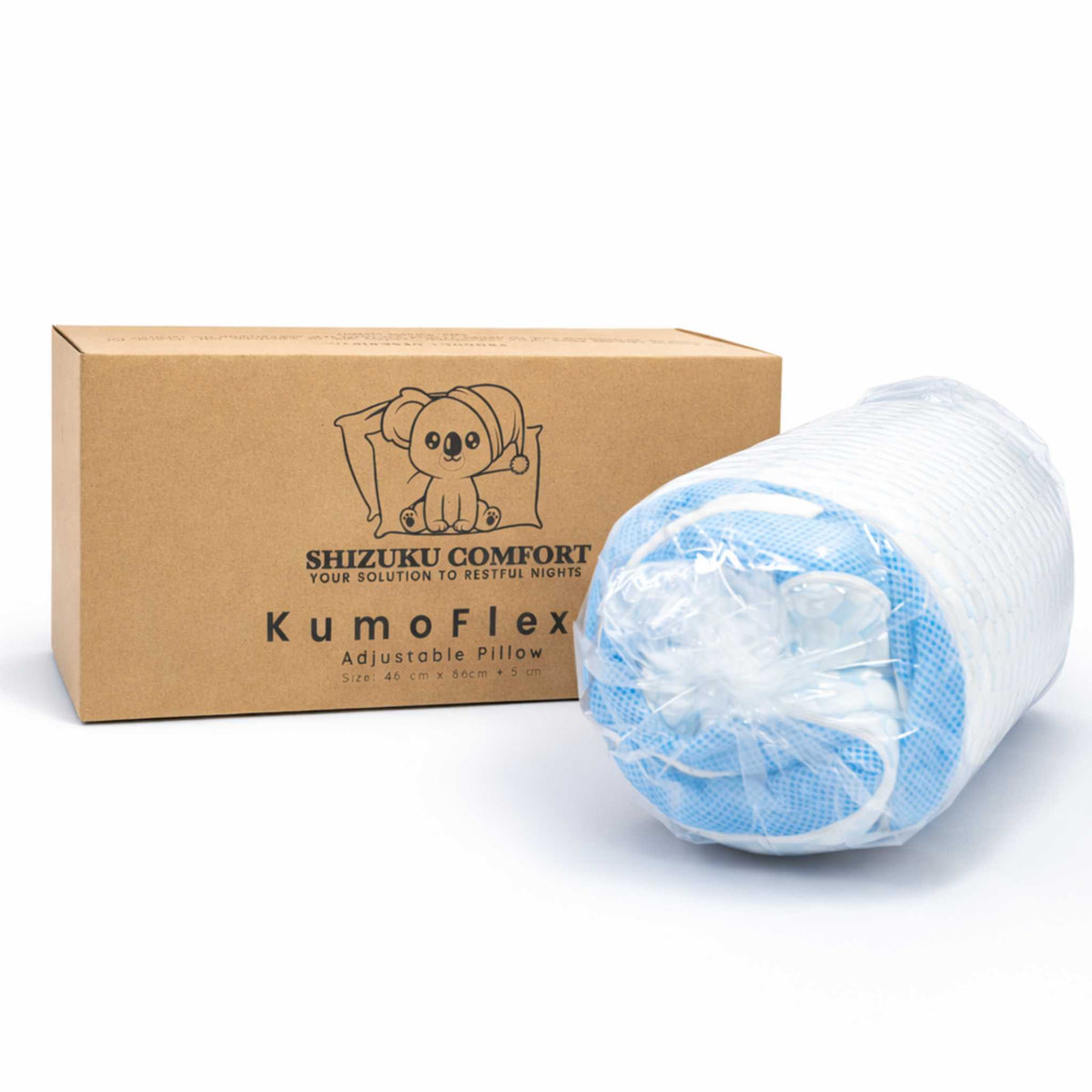 KumoFlex Adjustable Cooling Memory Foam Pillow (Custom Height Neck Support)