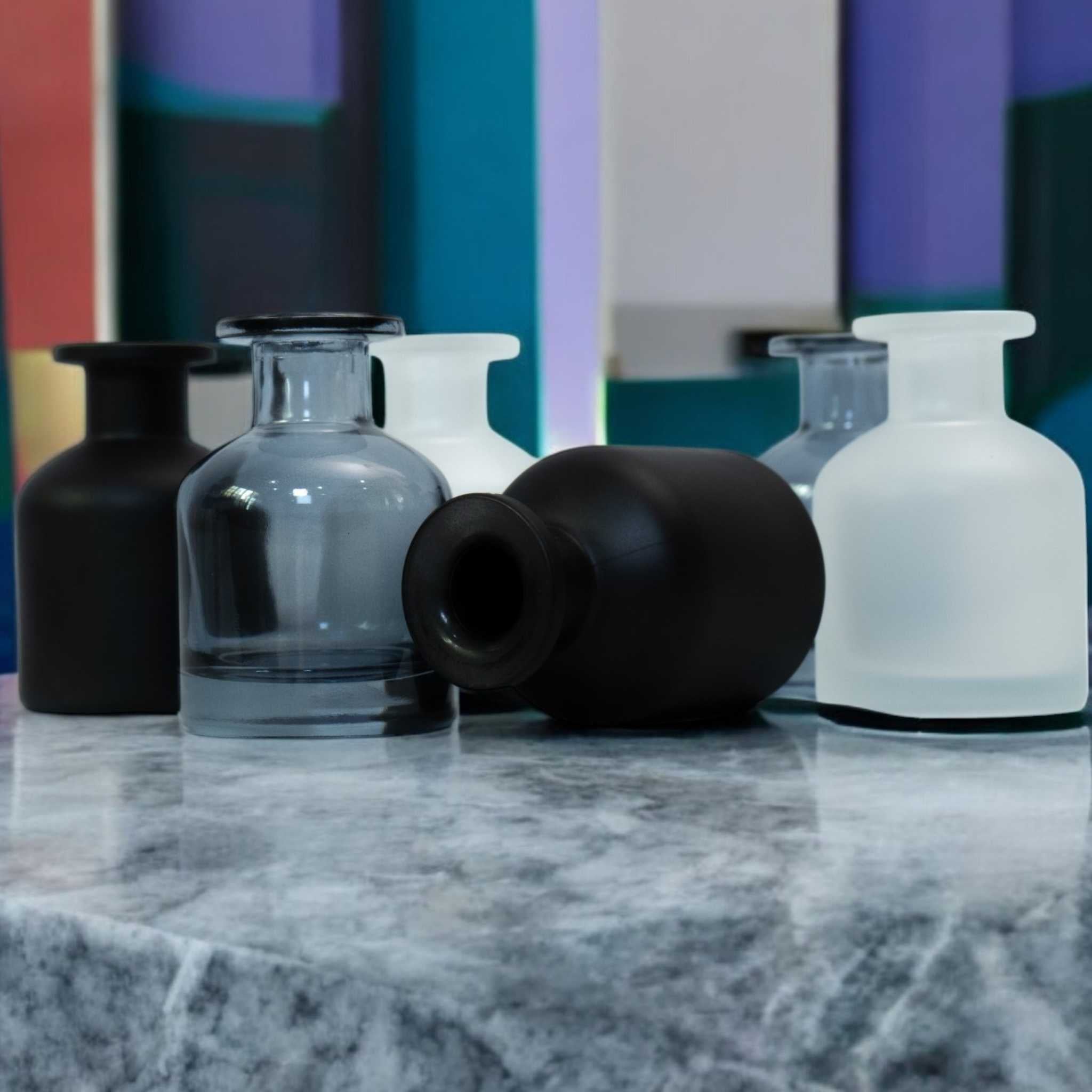 Kazari Collection – Glass Diffuser Bottle (Crystal Minimalist Design)