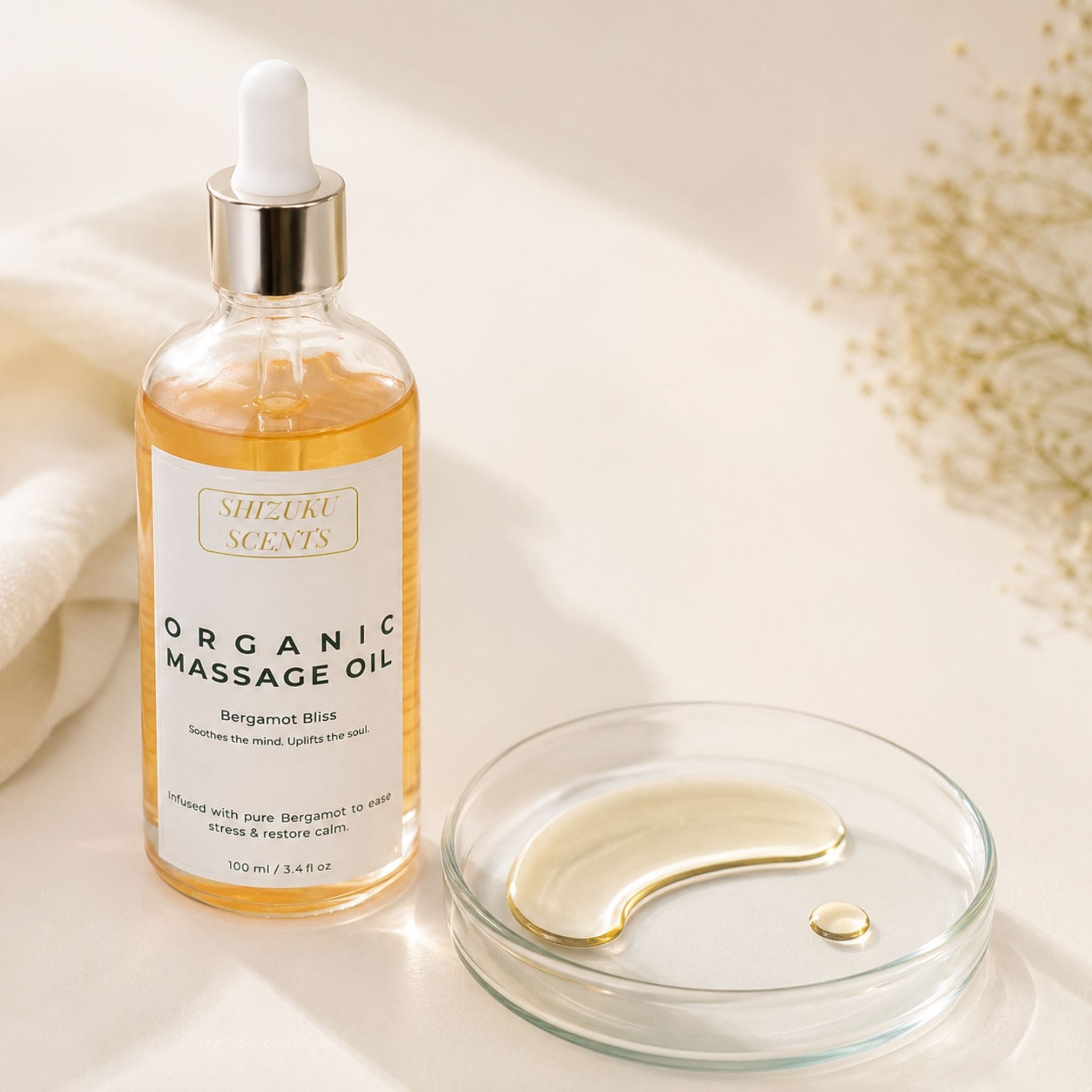 Bergamot Bliss Organic Massage Oil