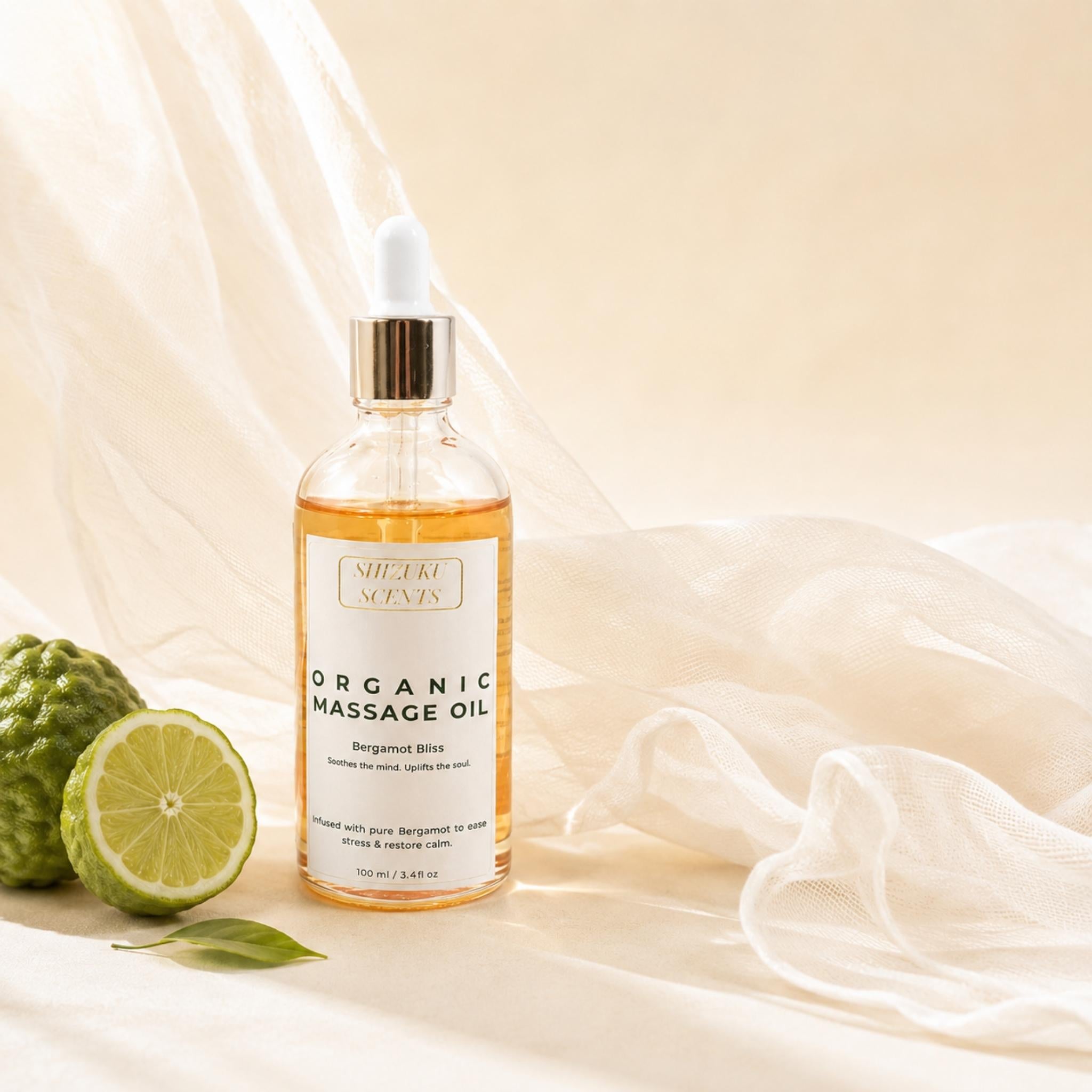 Bergamot Bliss Organic Massage Oil