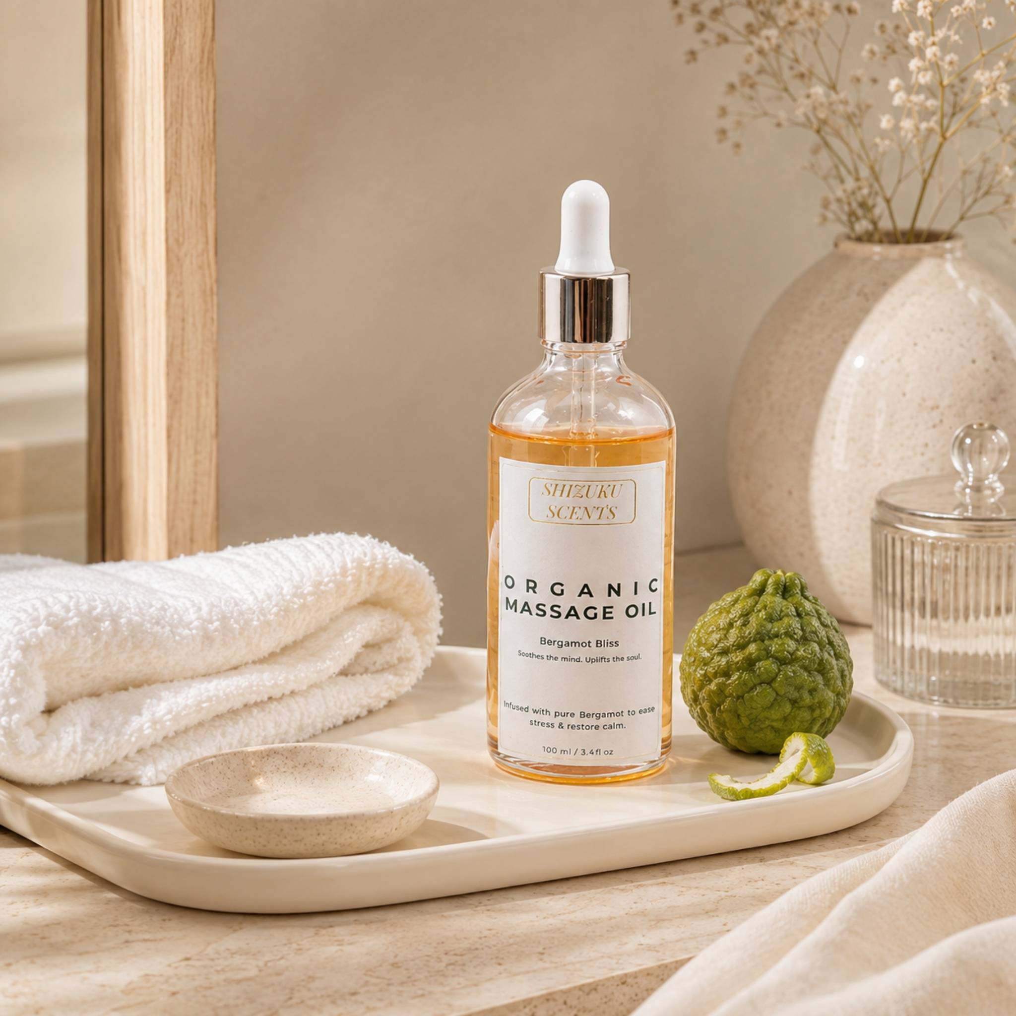 Bergamot Bliss Organic Massage Oil