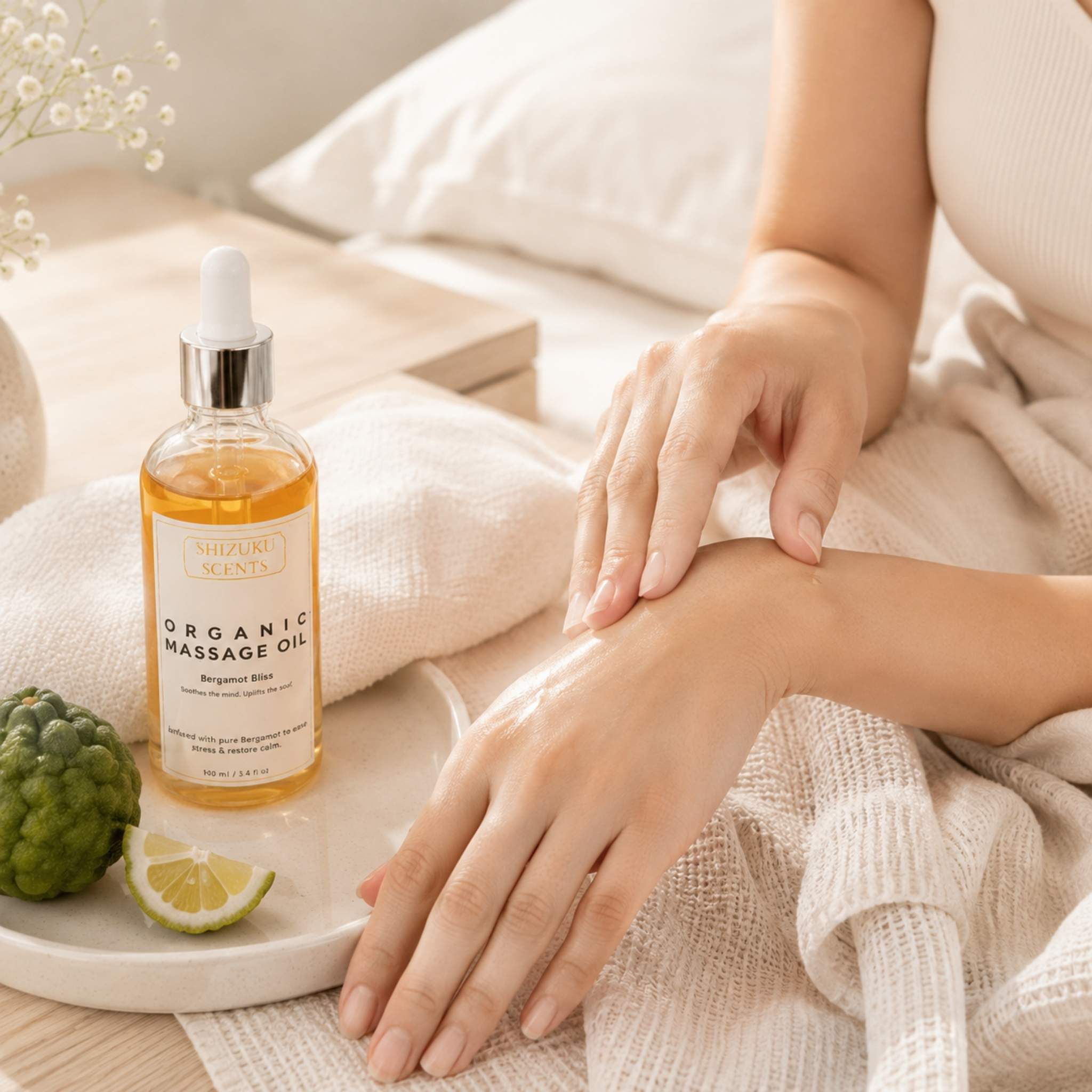 Bergamot Bliss Organic Massage Oil