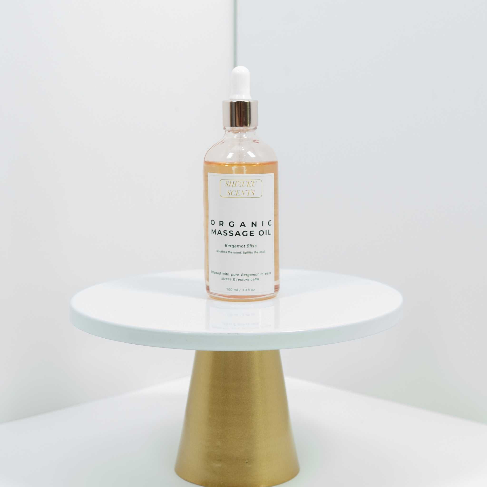 Organic Massage Oil – Mood Boost & Stress Relief