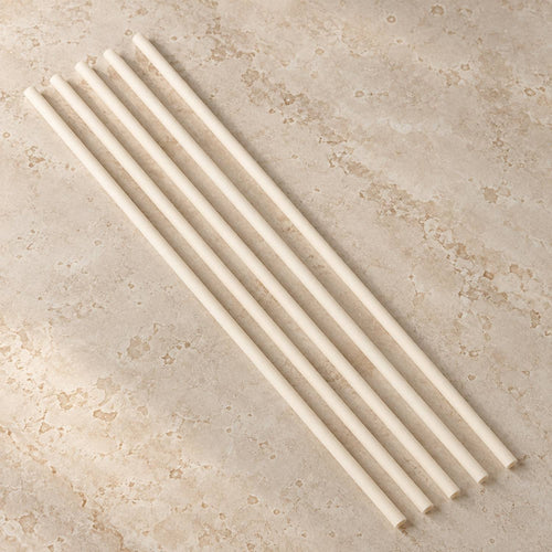 Five Ivory White Kaze reeds shown at full length