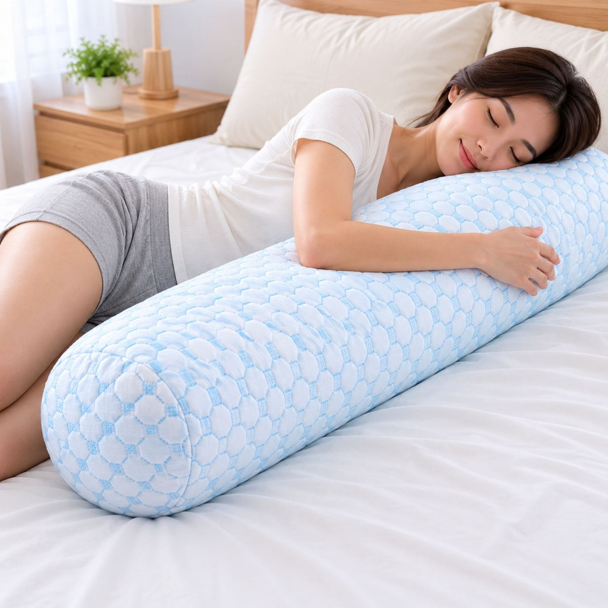 RyoMemori cooling gel memory foam contour pillow