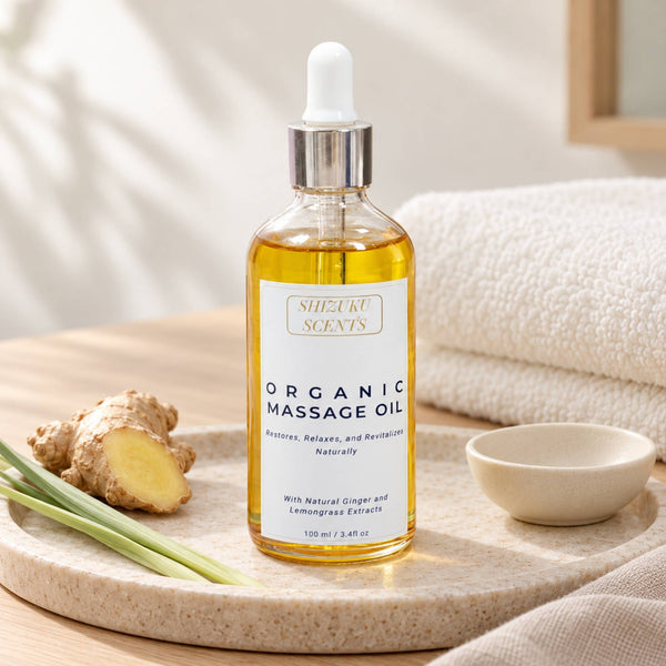 Ginger & Lemongrass Organic Massage Oil
