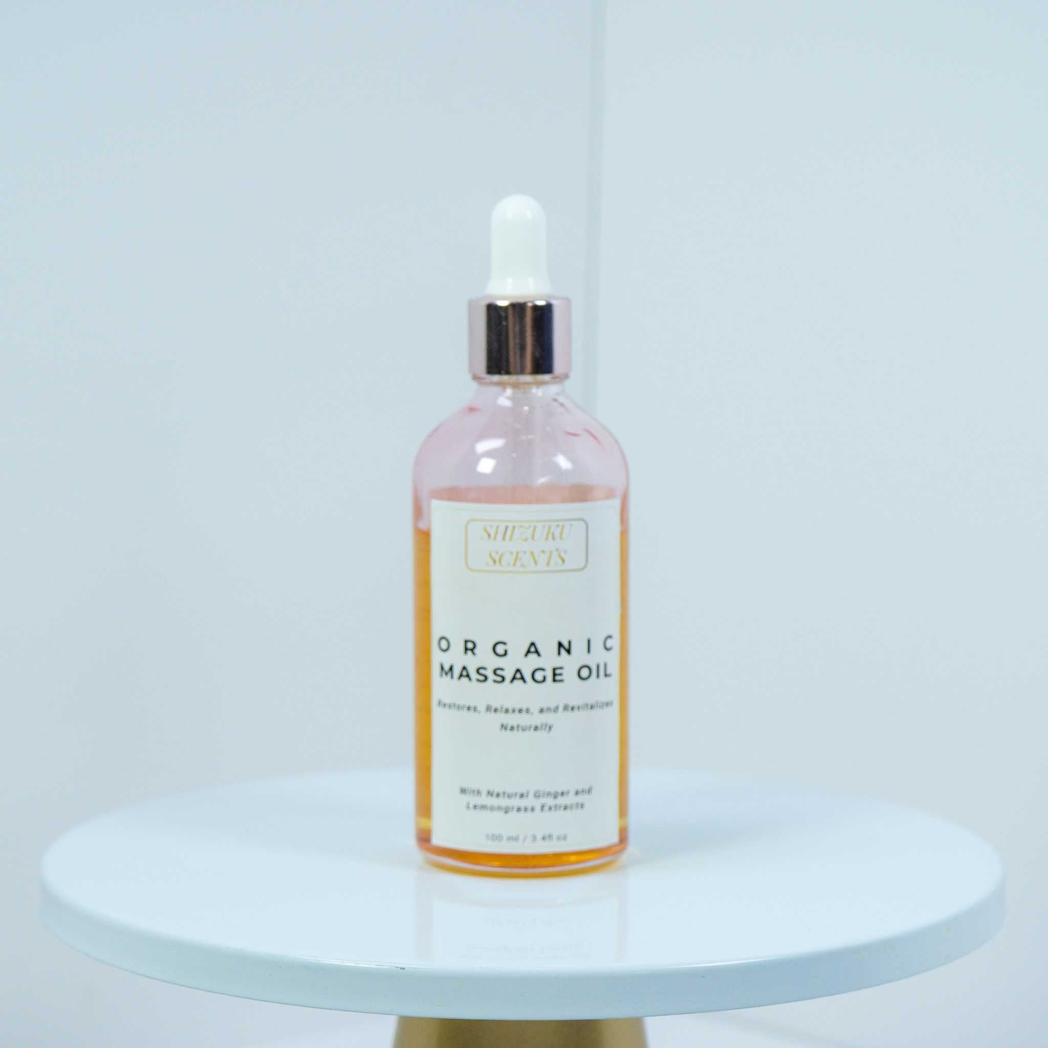 Organic Therapeutic Ginger-Lemongrass Massage Oil