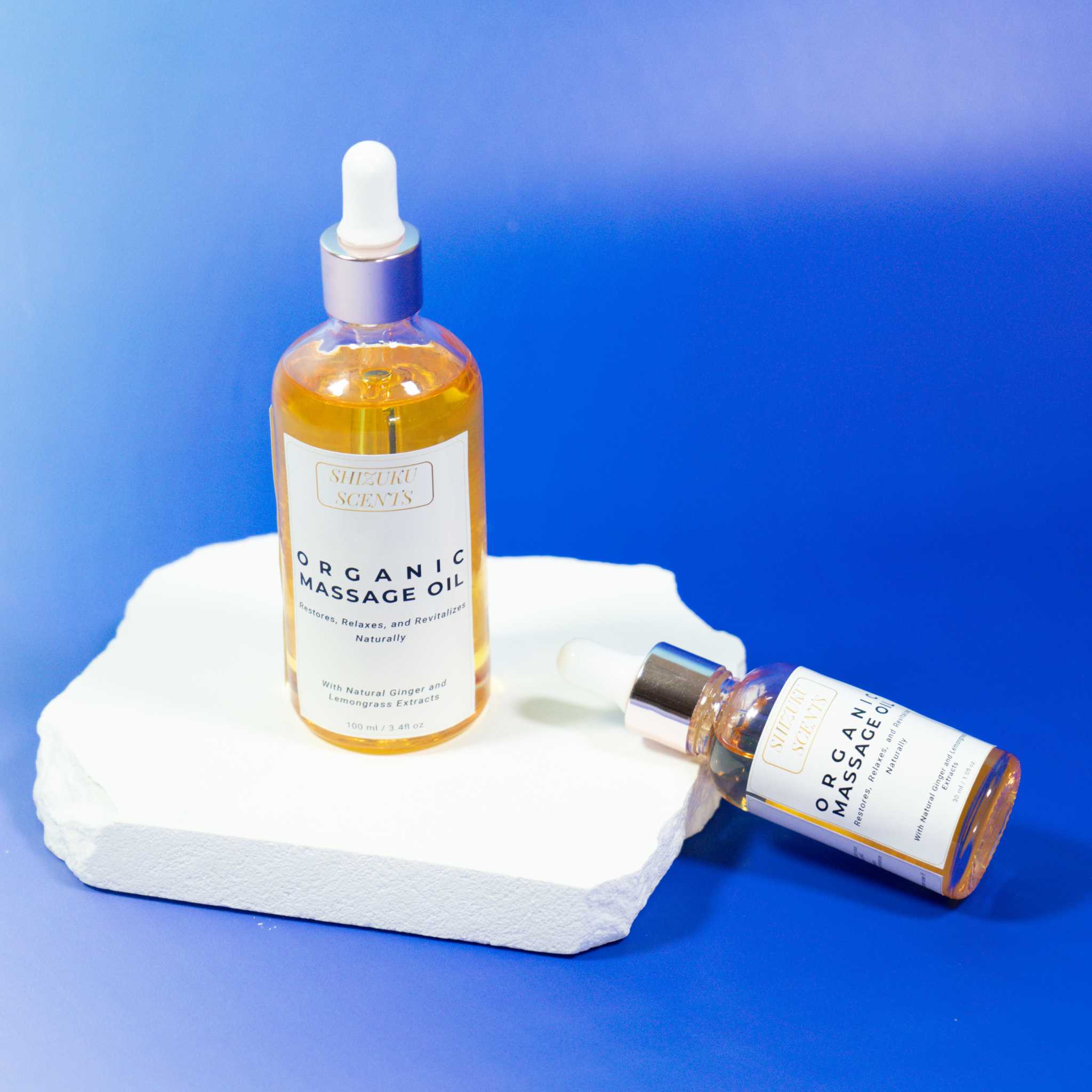 Organic Therapeutic Ginger-Lemongrass Massage Oil