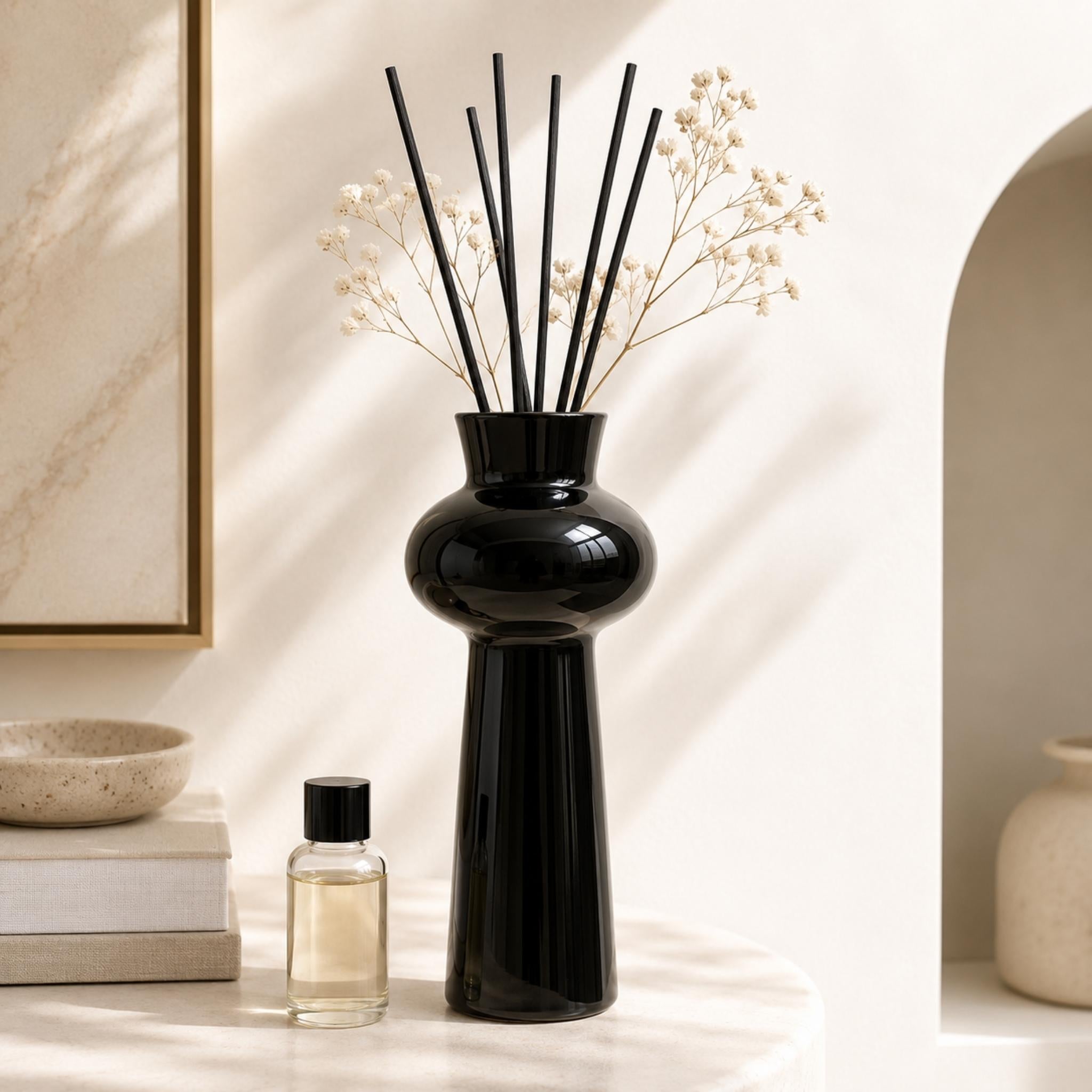 Hana Kesshō Lead-Free Glass Vase & Diffuser Vessel