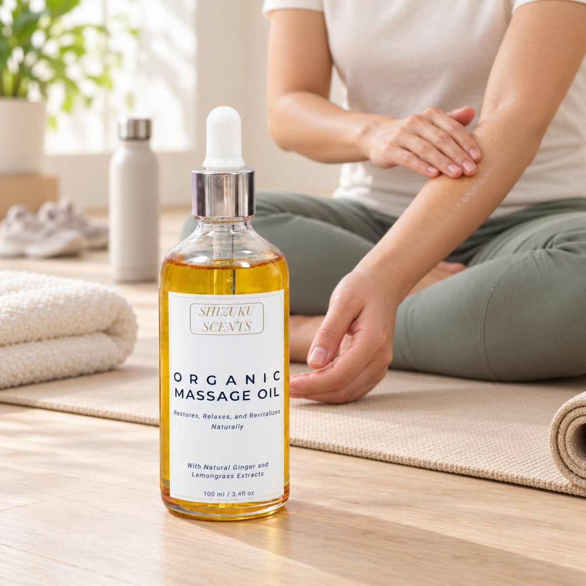 Ginger & Lemongrass Organic Massage Oil