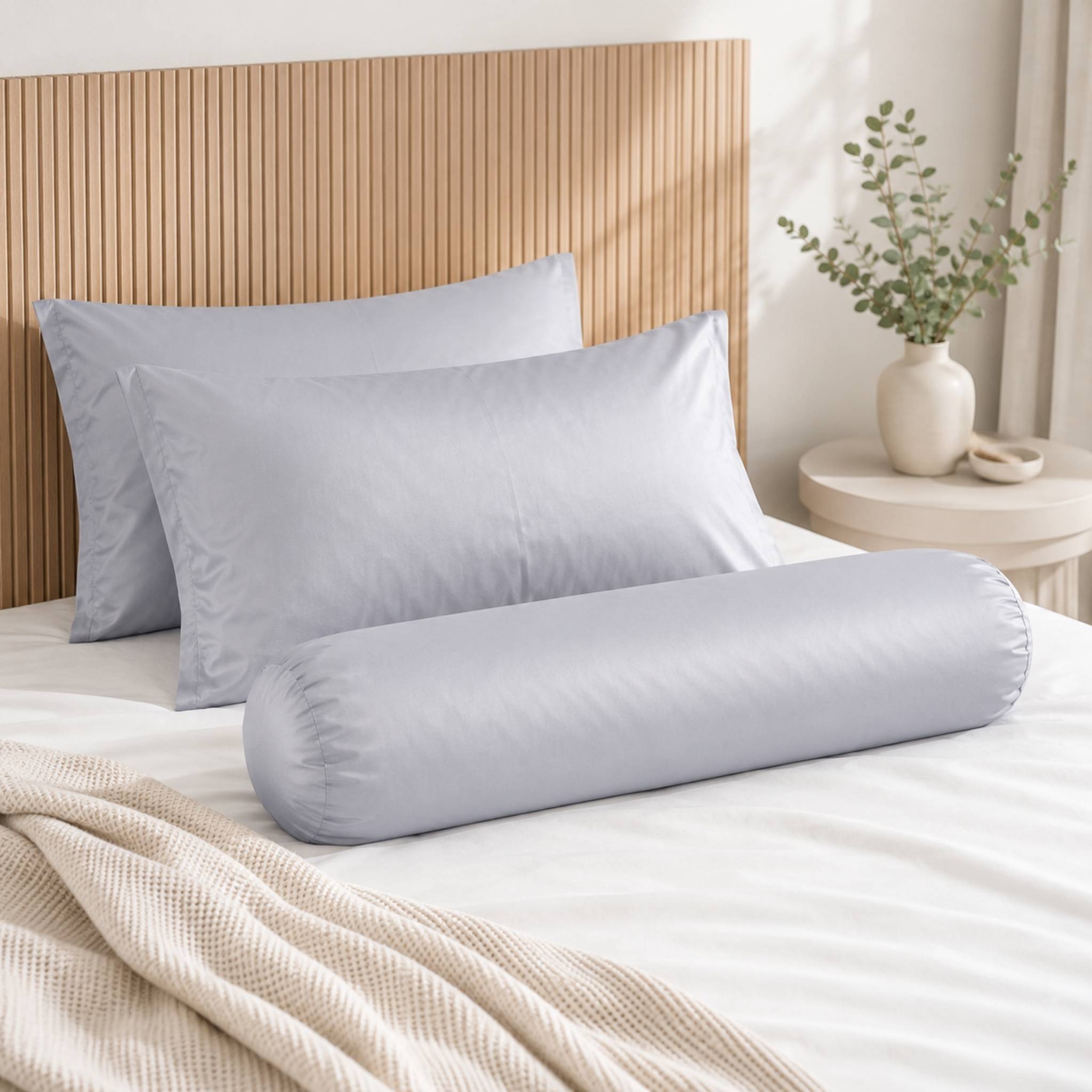 Aoteni Tencel Cooling Pillowcase & Bolster Cover Set