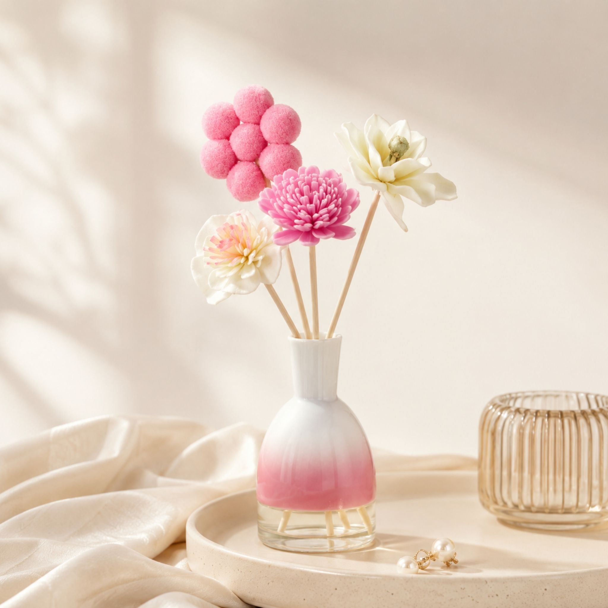 Serene Bloom Floral Reed Diffuser Sticks